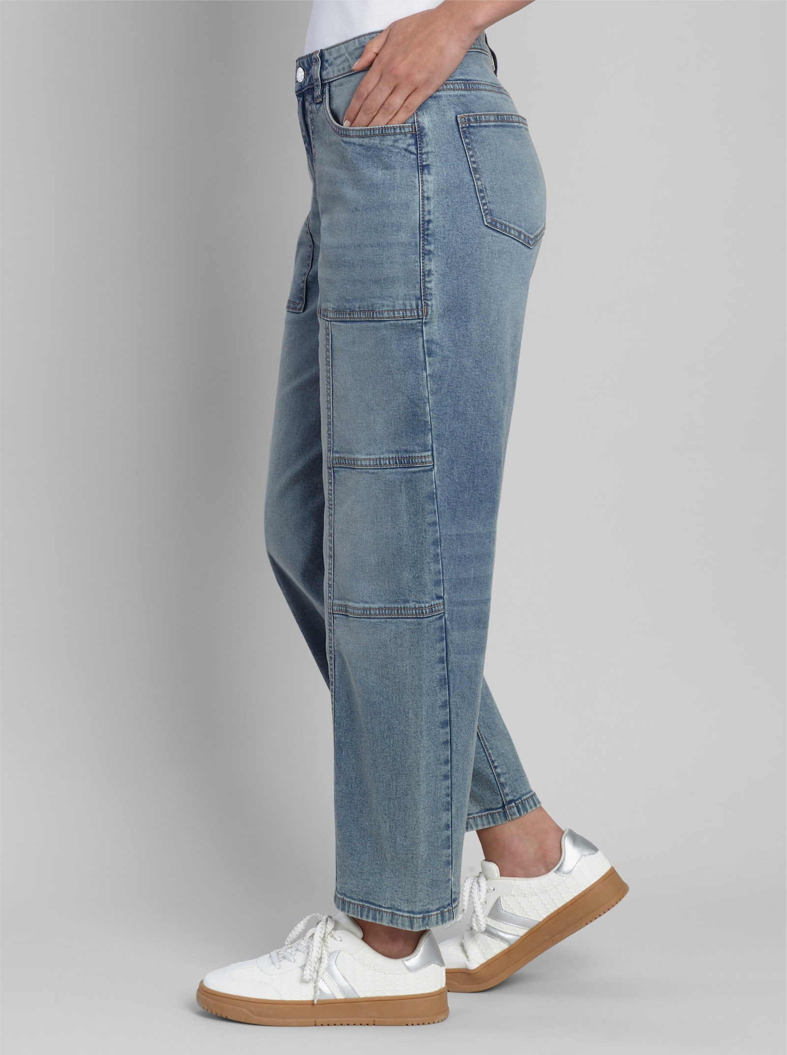 heine Jeans in Barrel-Form - blue-bleached