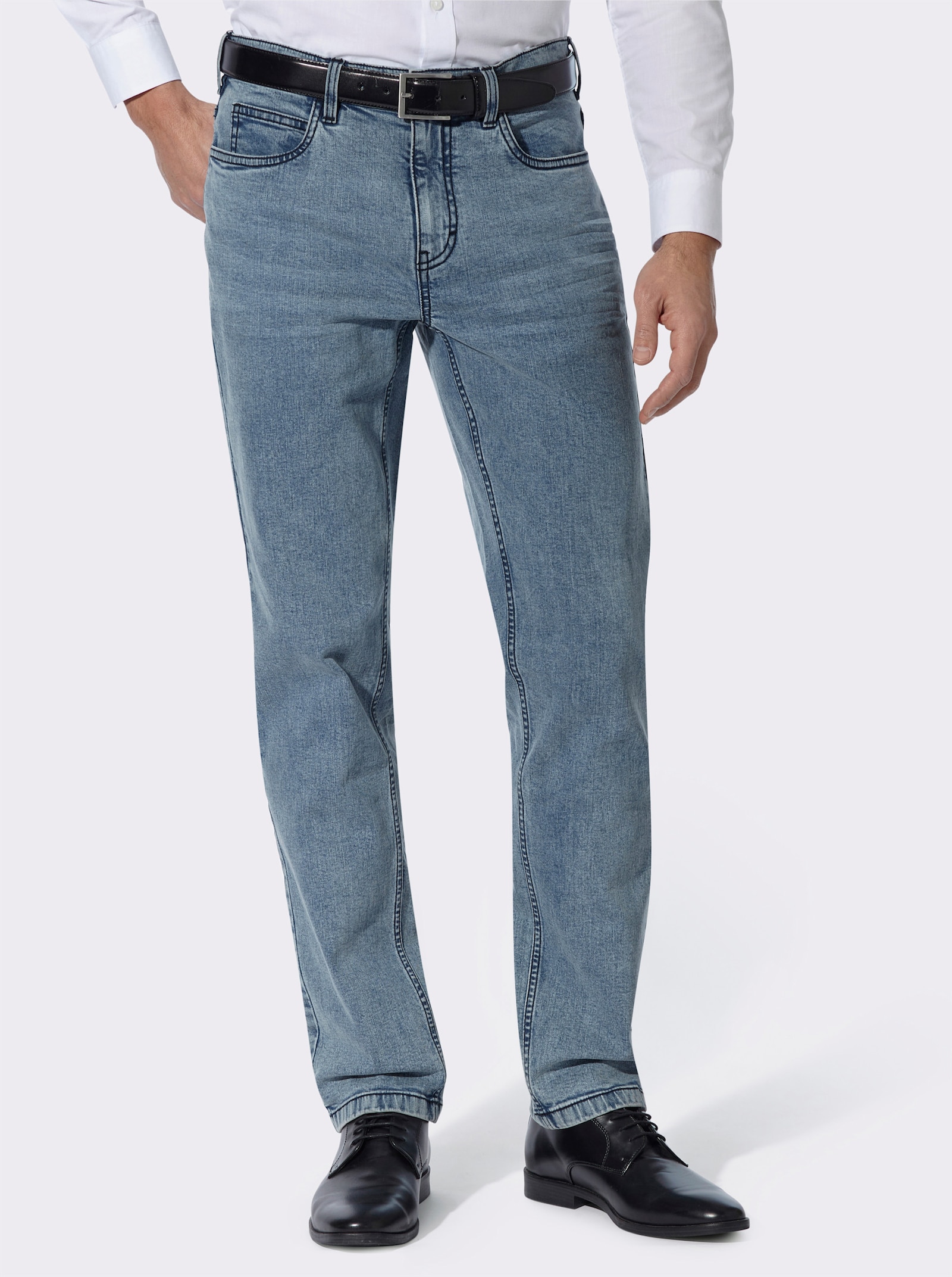 5-Pocket-Jeans mit spezieller Waschung - blue-bleached