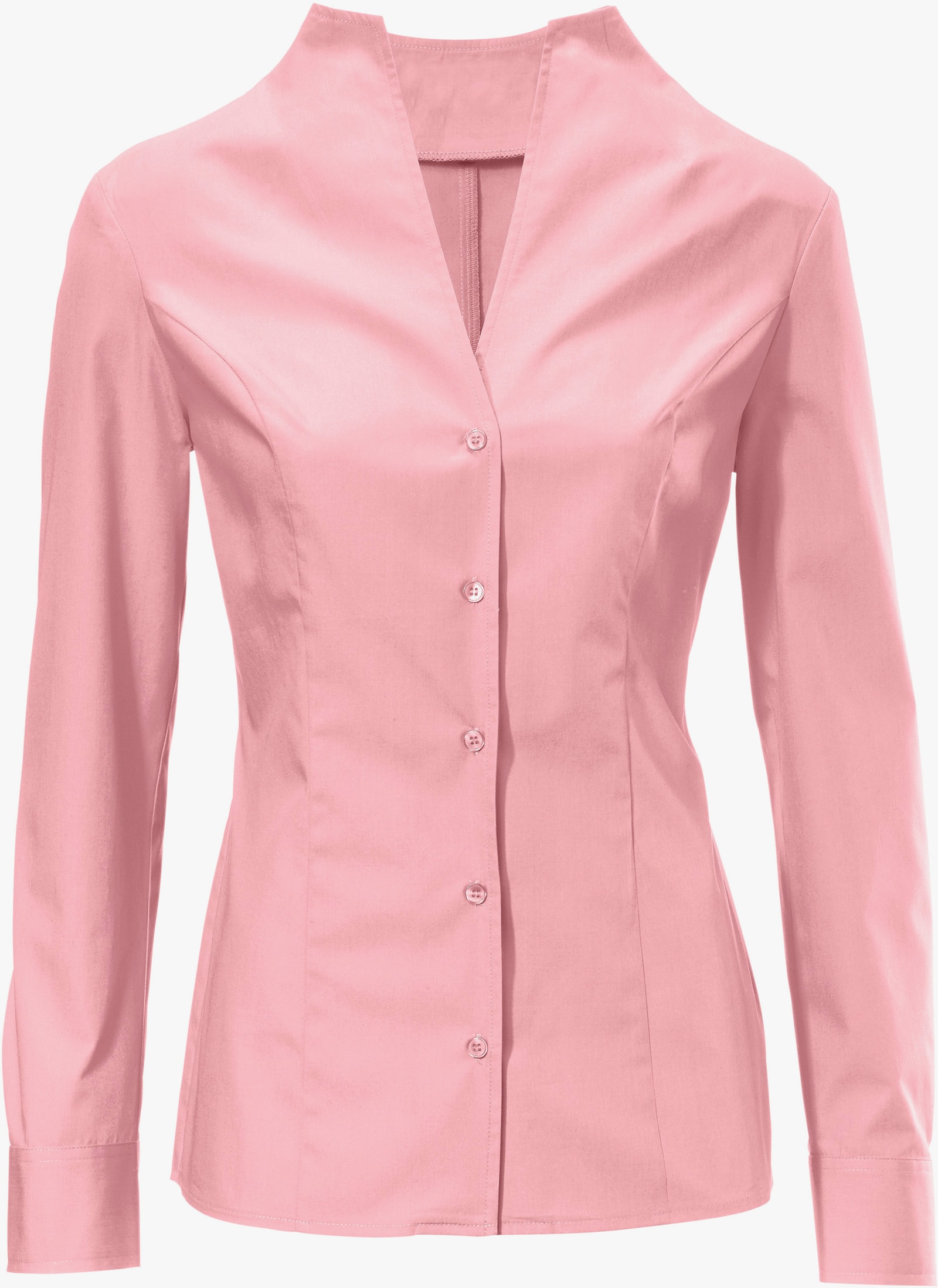 heine Hemdbluse mit Stehkragen - altrose