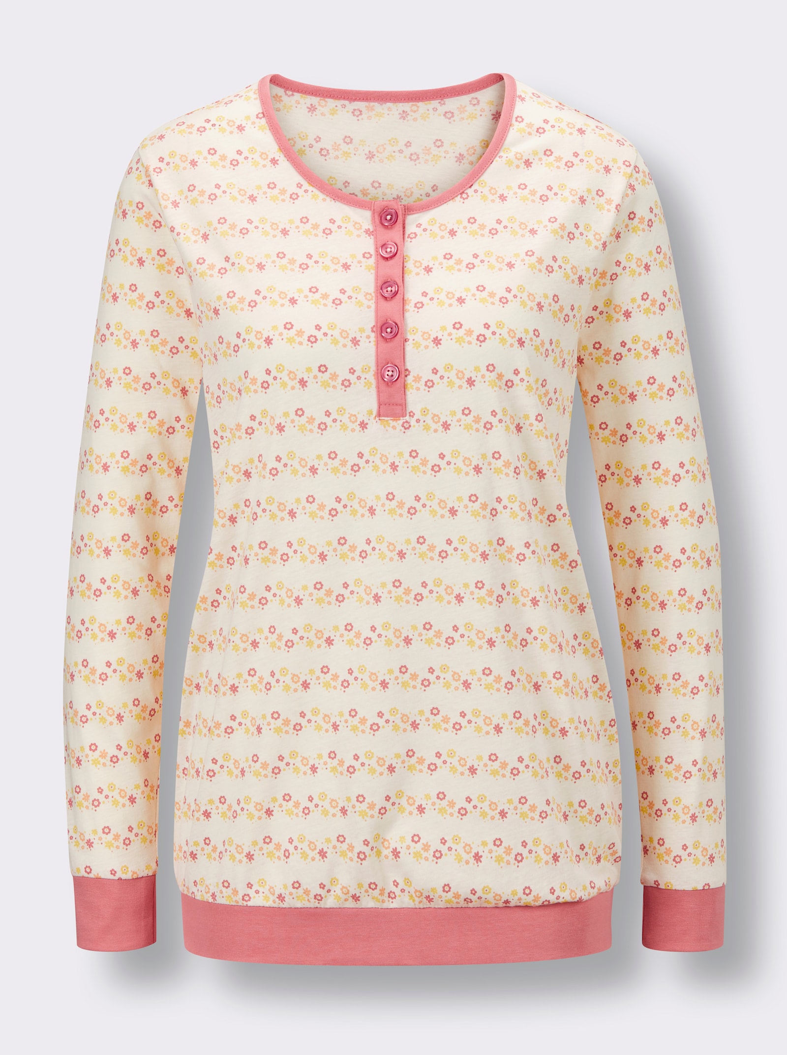 wäschepur Pyjama's van single-jersey - oceaan + flamingo