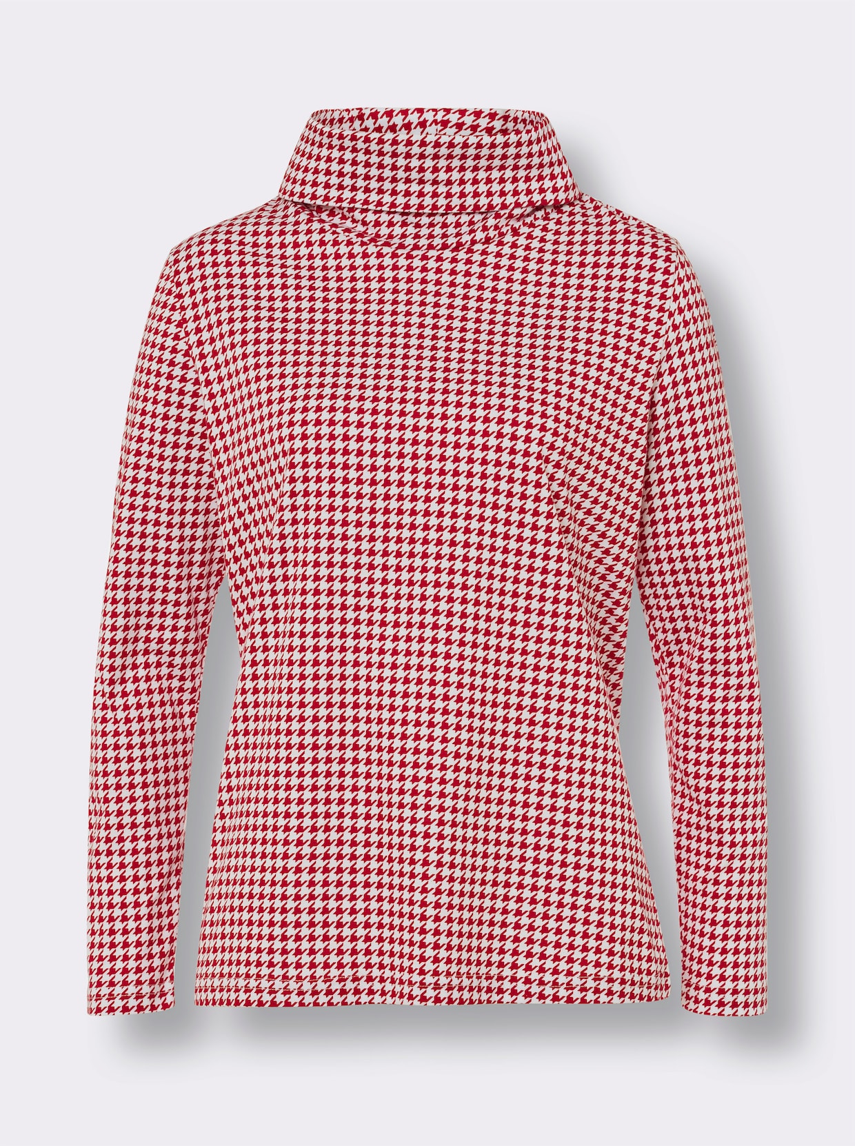 Colshirt - wit/rood geprint