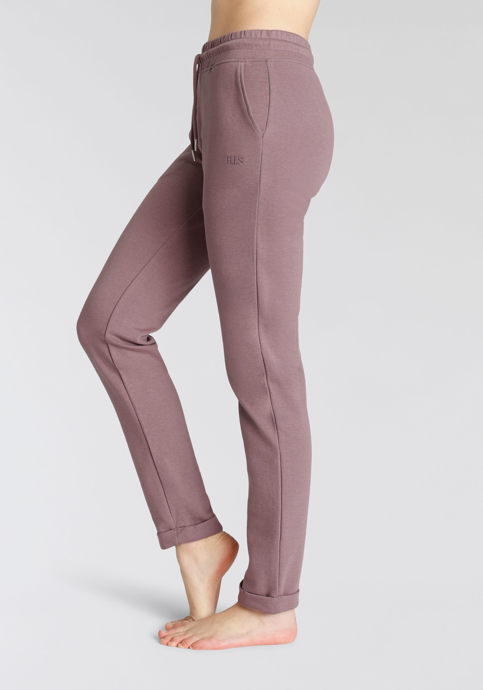 H.I.S Pantalon molletonné - mauve