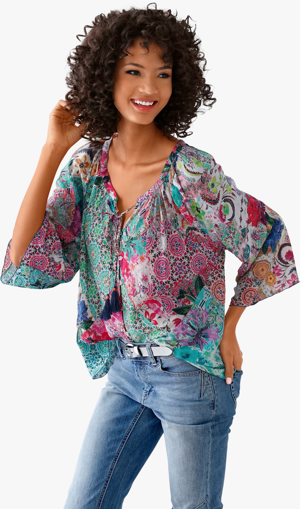 heine Blouse met print - bont