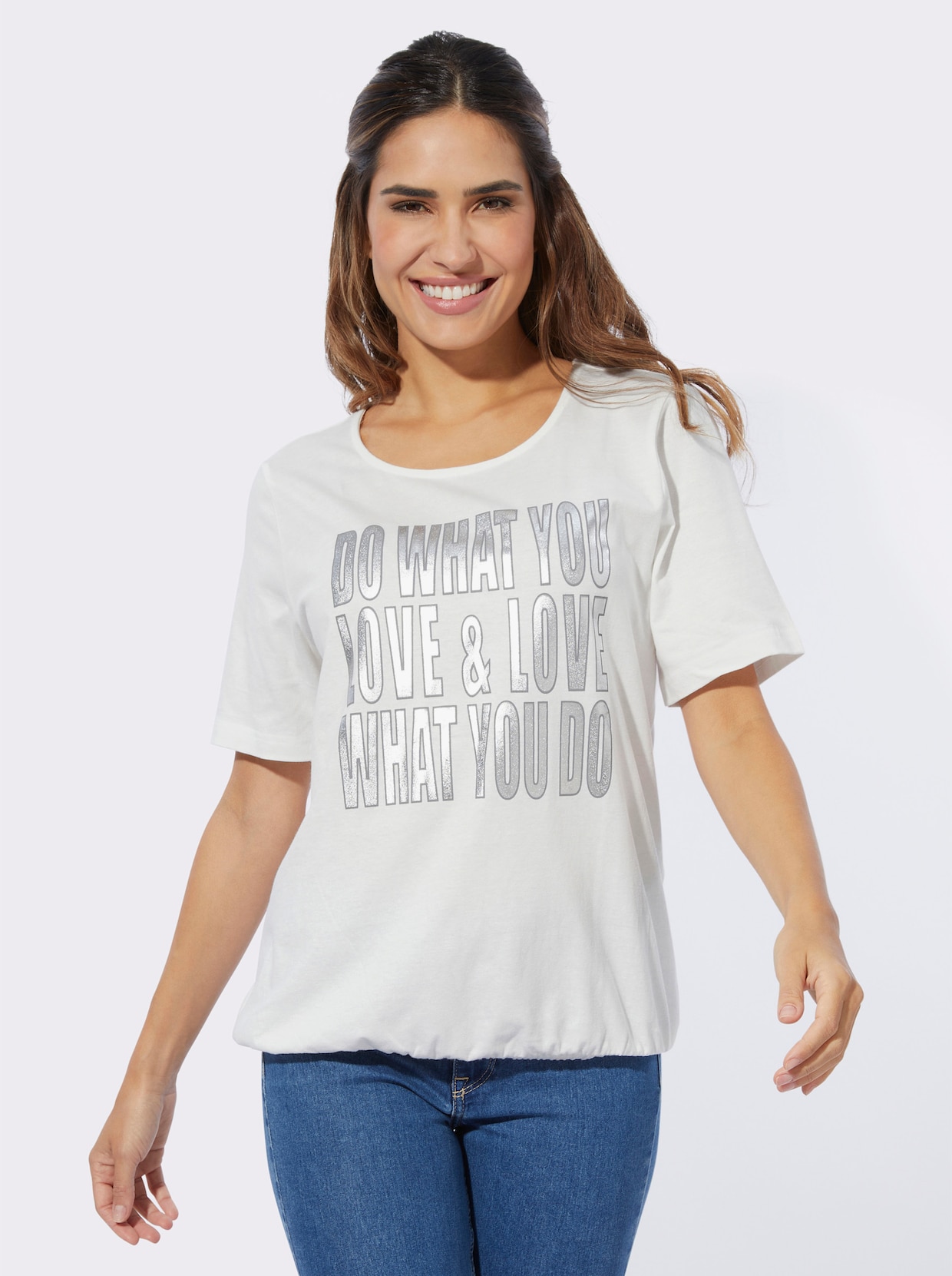Shirt met korte mouwen - ecru
