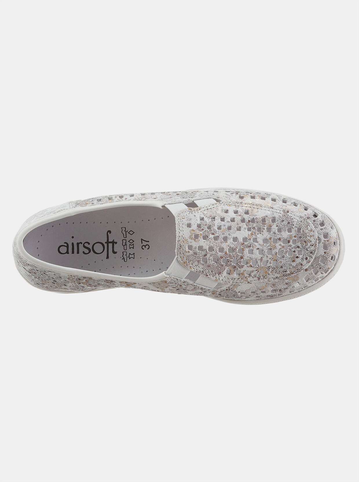airsoft comfort+ Trotteurs - blanc à fleurs