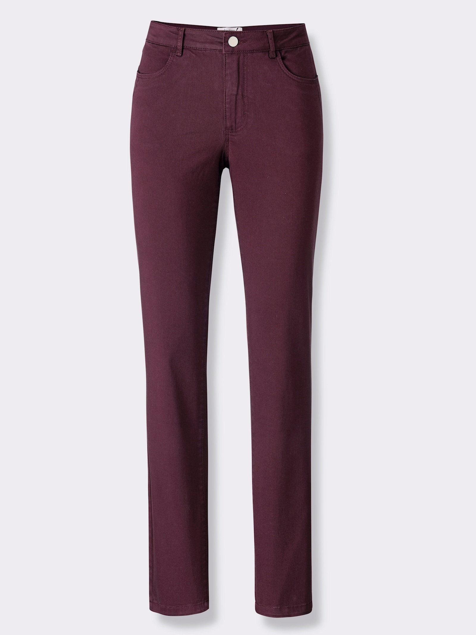 Jeans in Baumwoll-Stretch-Qualität - burgund