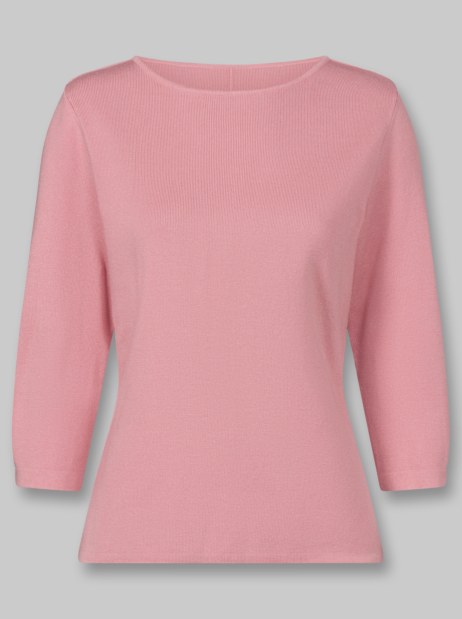 heine 3/4-Arm-Pullover mit raffiniertem Rücken-Ausschnitt - rosenquarz