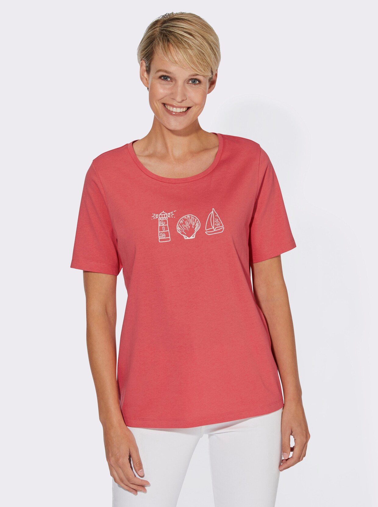 T-shirt - koraal