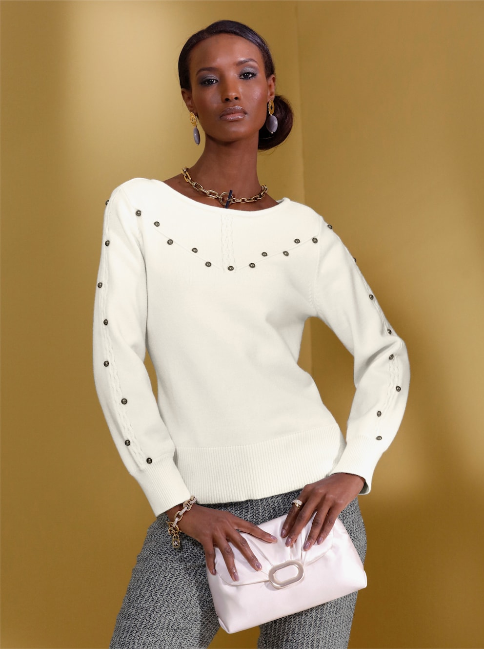 Spannende Festliche Damen Pullover Ebenbild