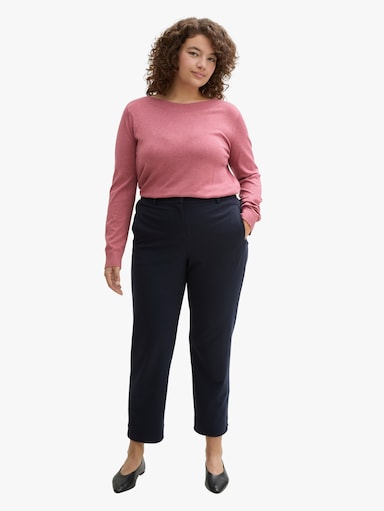 Strickpullover - wine rose melange inject