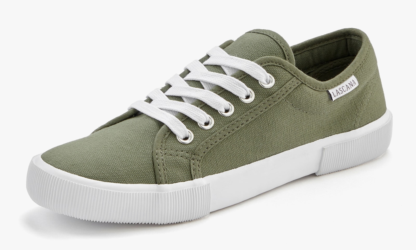 LASCANA Sneaker - olivfarben