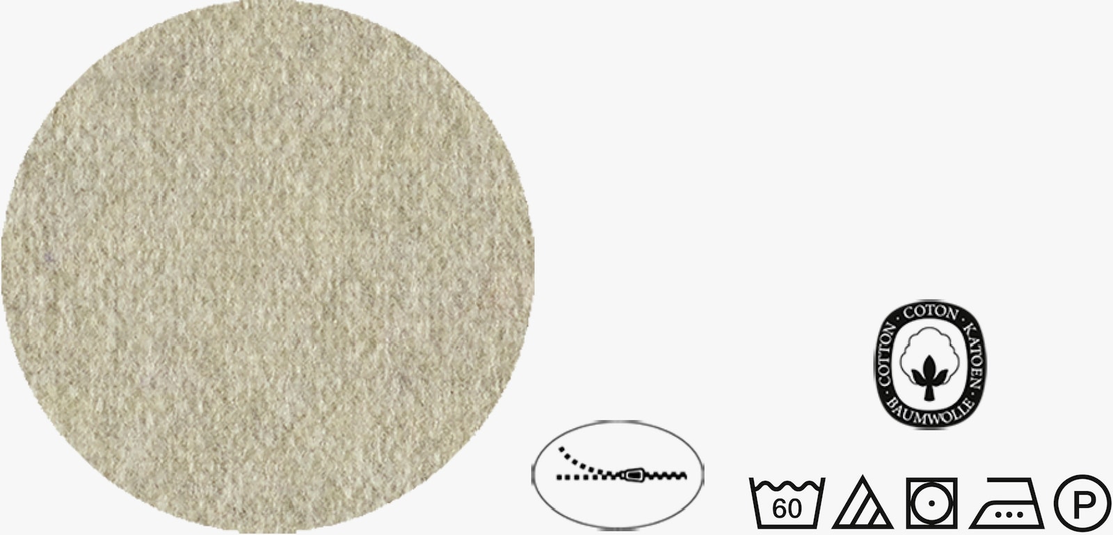 Biberna Bettwäsche - beige-grau