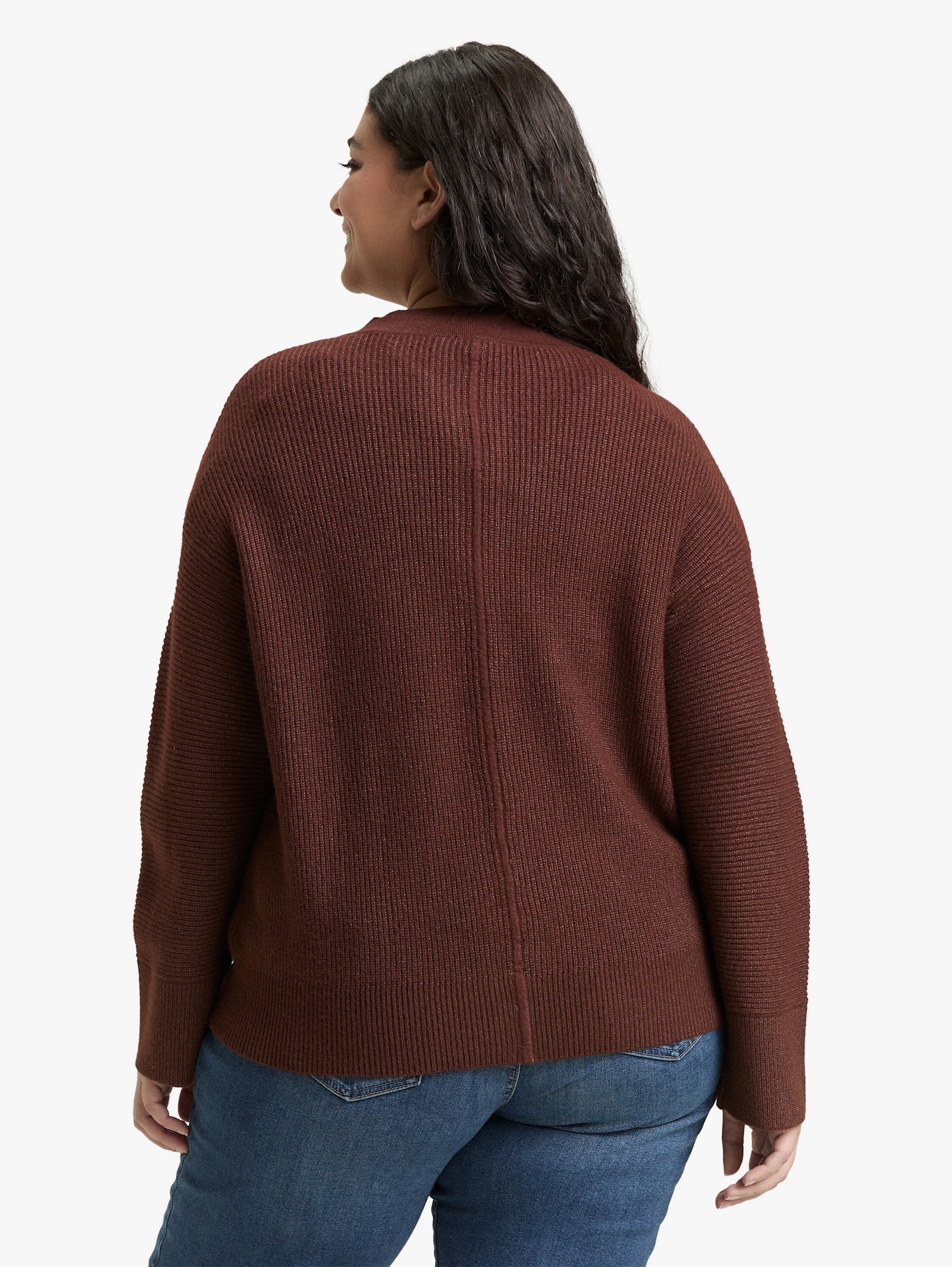 Cardigan - dark pecan brown melange