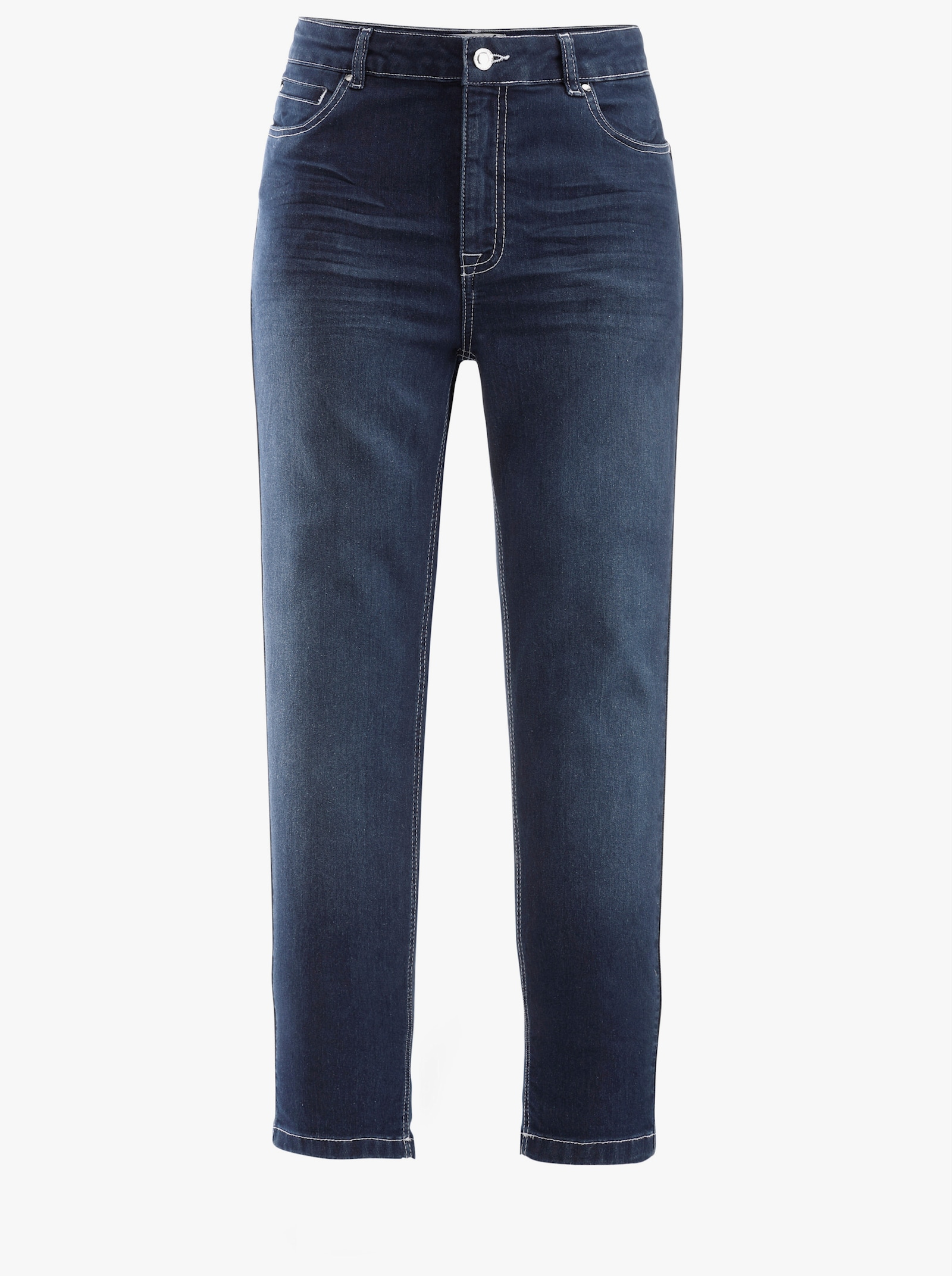 7/8-Jeans mit Stretch-Anteil - blue-stone-washed