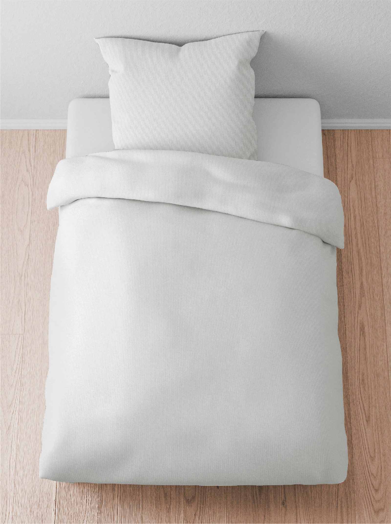 Biberna Bettwäsche - hellgrau