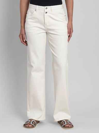 heine 5-Pocket-Jeans mit Ziernieten - ecru