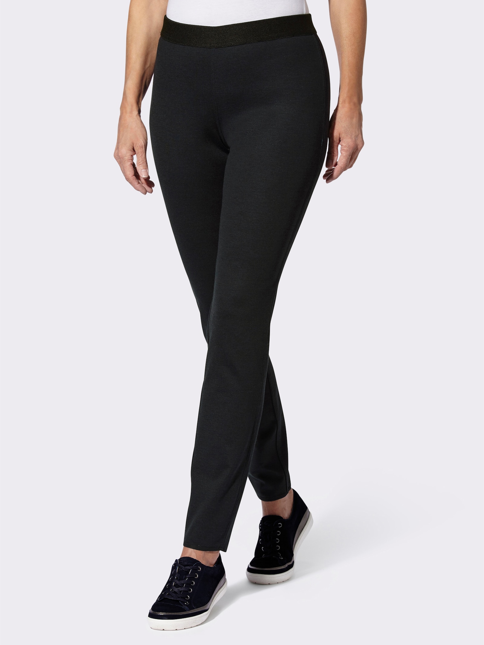 Stehmann Comfort line Hose mit Wende-Funktion - schwarz-grau-bedruckt