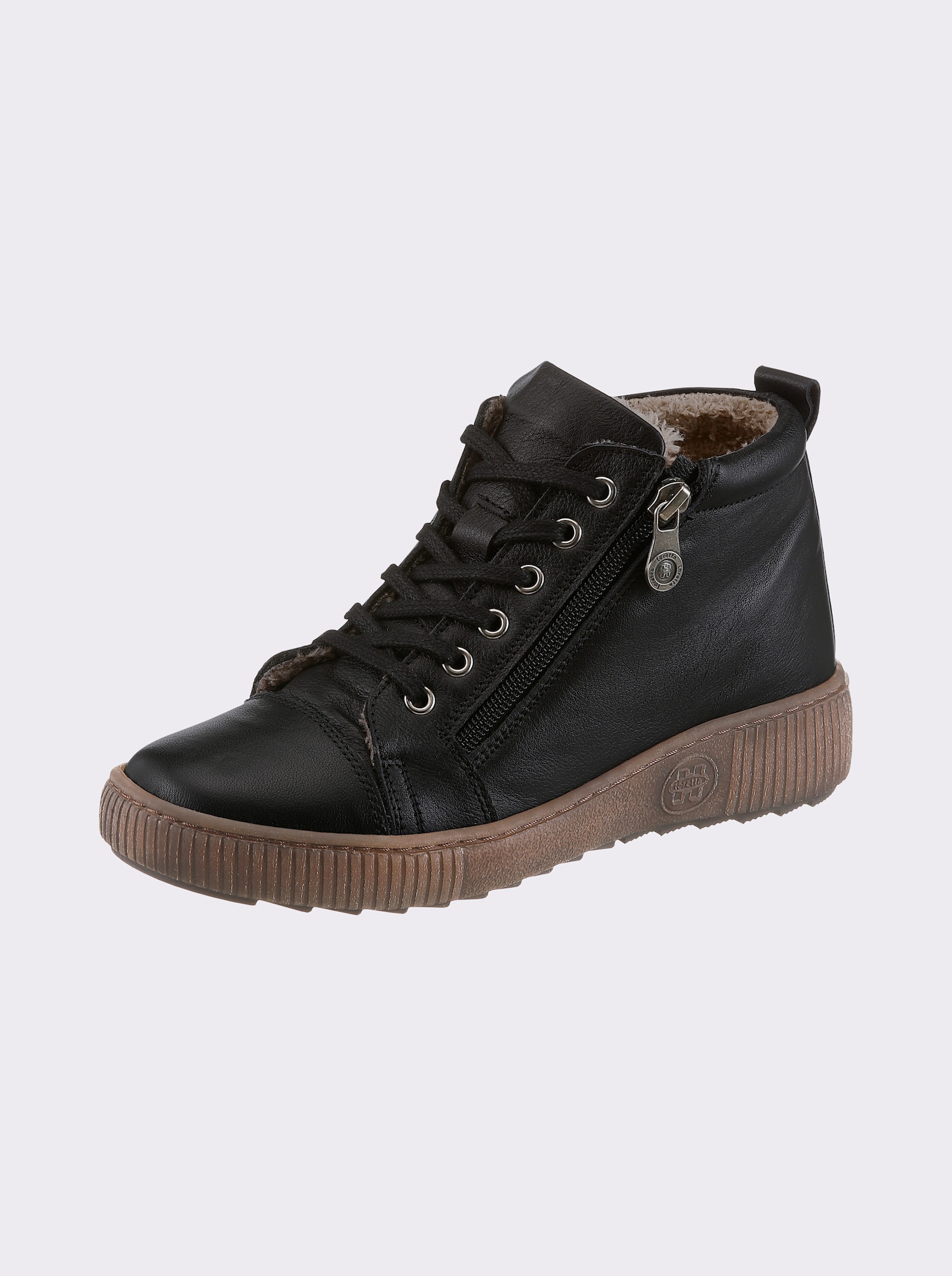 airsoft modern+ Stiefelette mit Innenfutter - schwarz