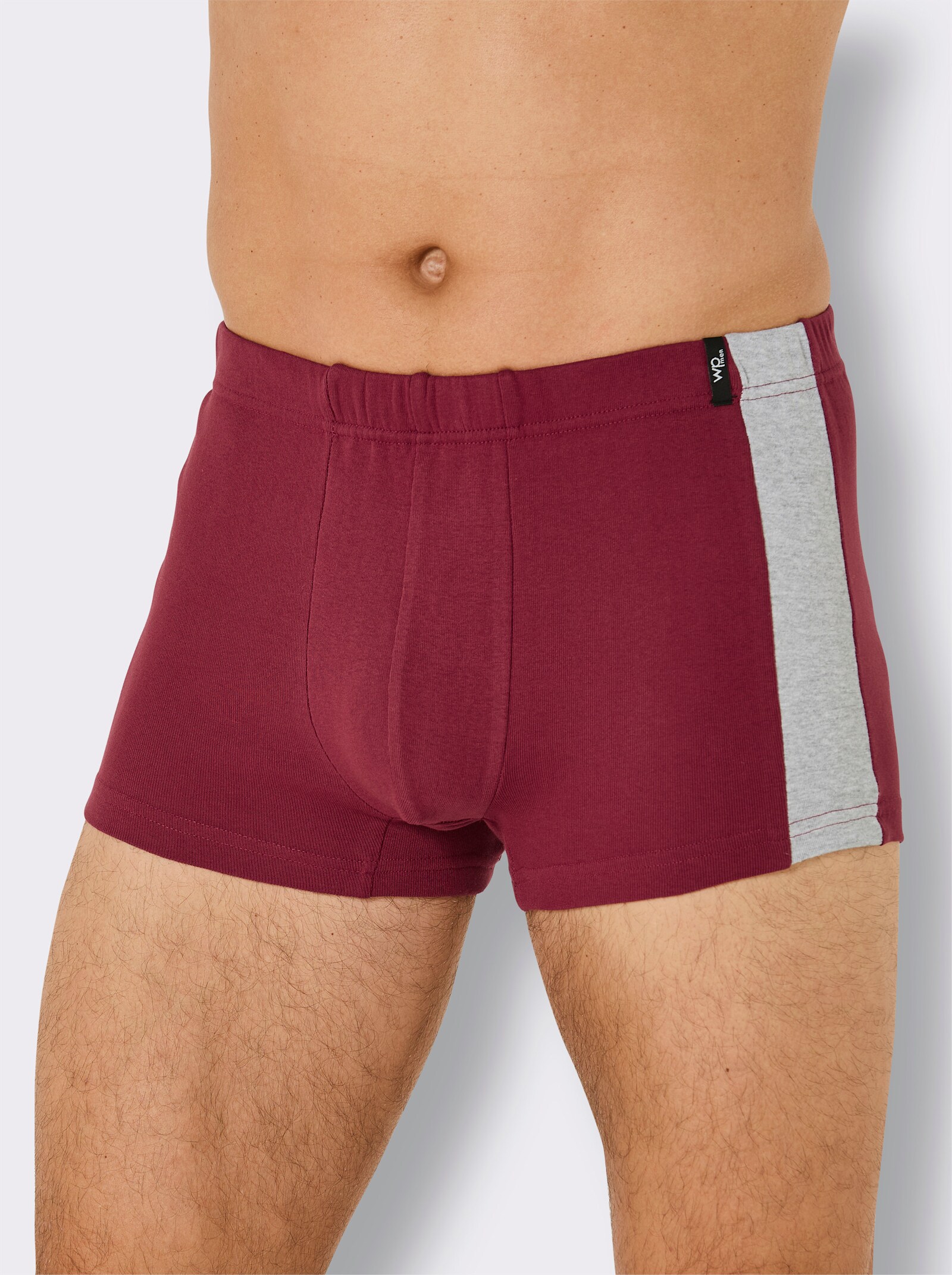 wäschepur men Pants - schwarz + marine + grau-meliert + dunkelrot