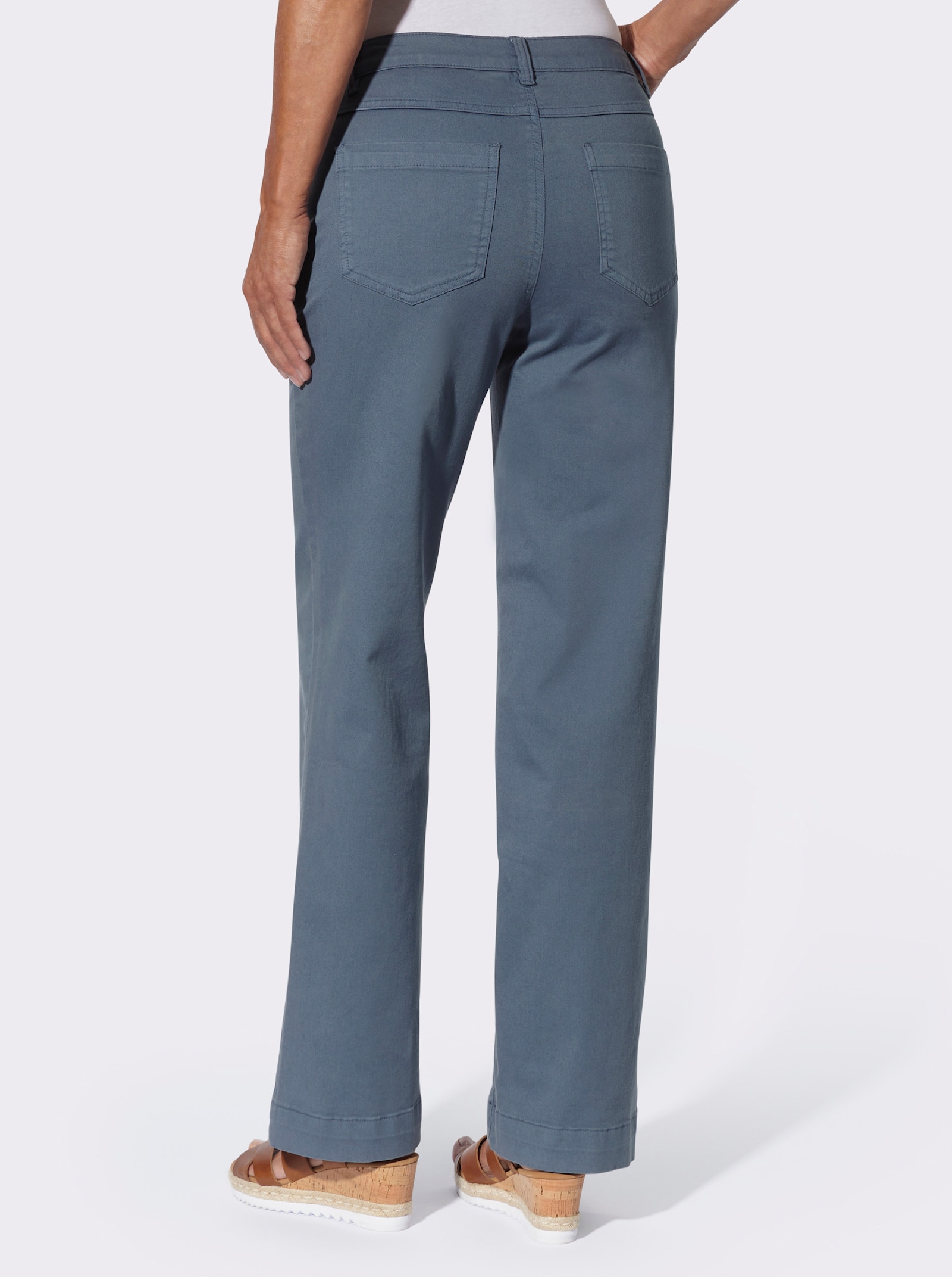 Gerade Jeans in Twill-Qualität - rauchblau