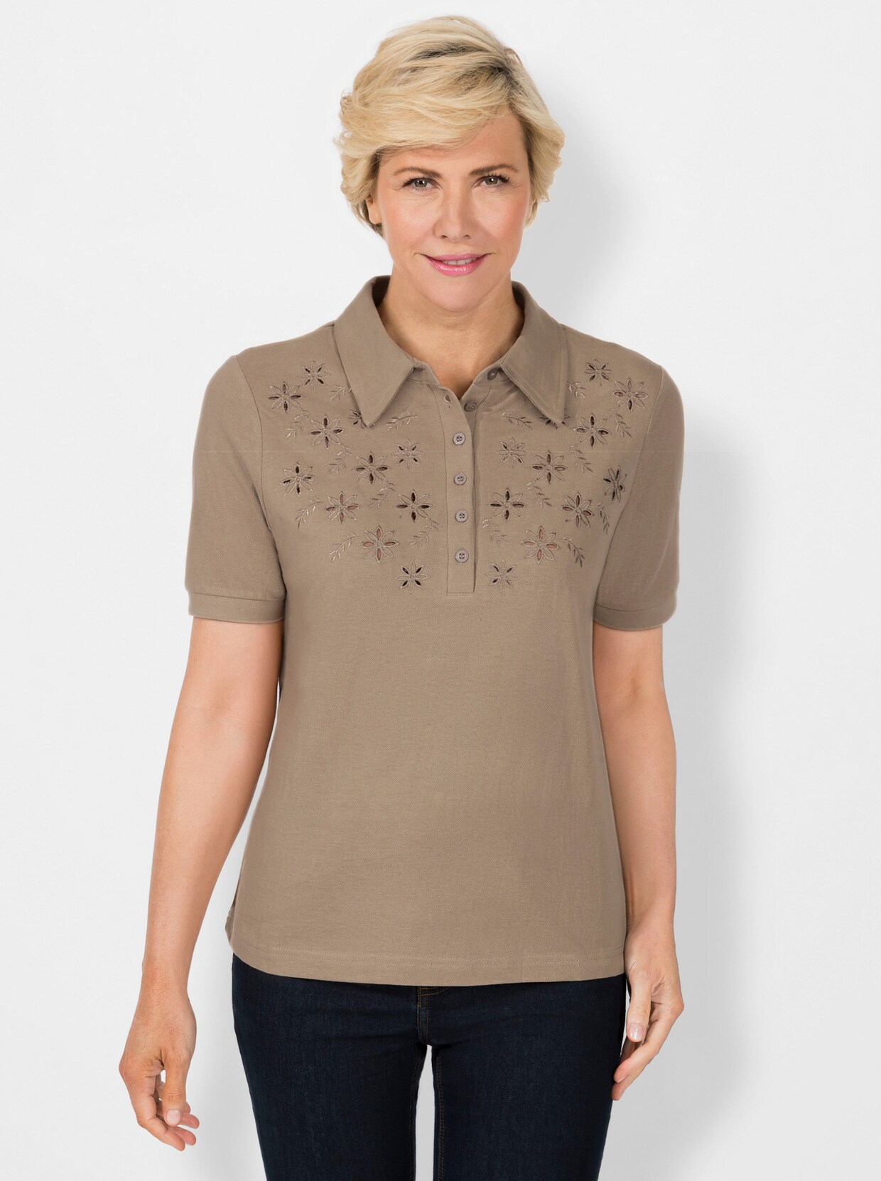 Poloshirt - sesam