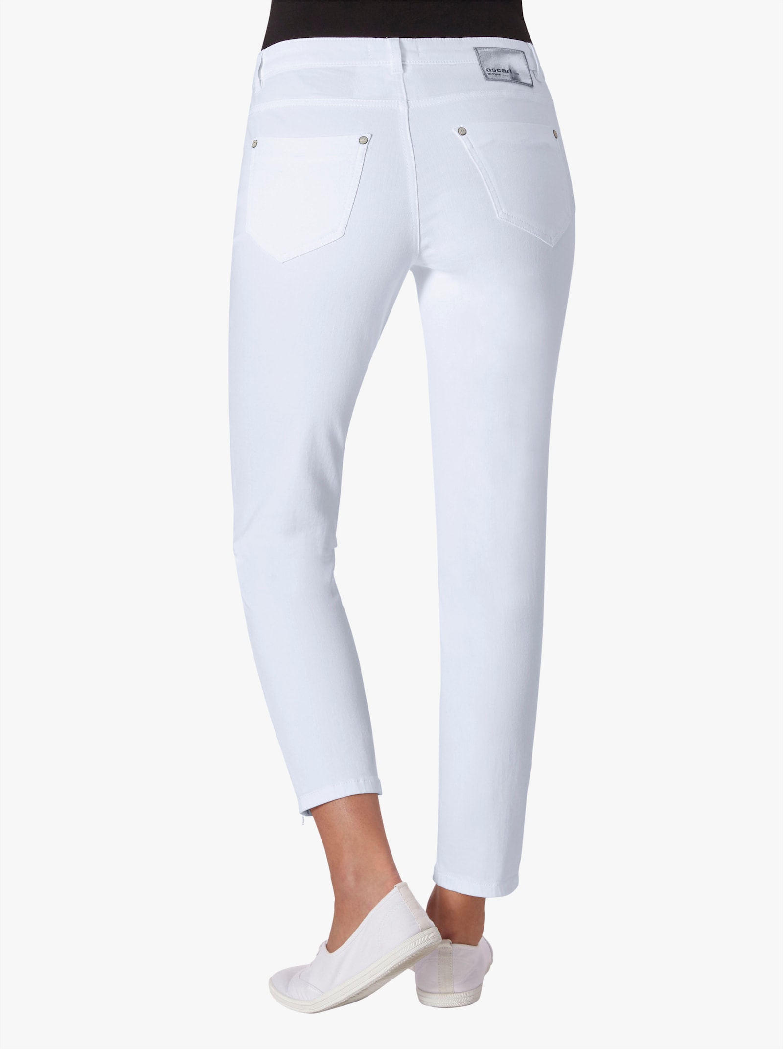 Ascari Stretch-Jeans mit Bauch-weg-Effekt - weiß