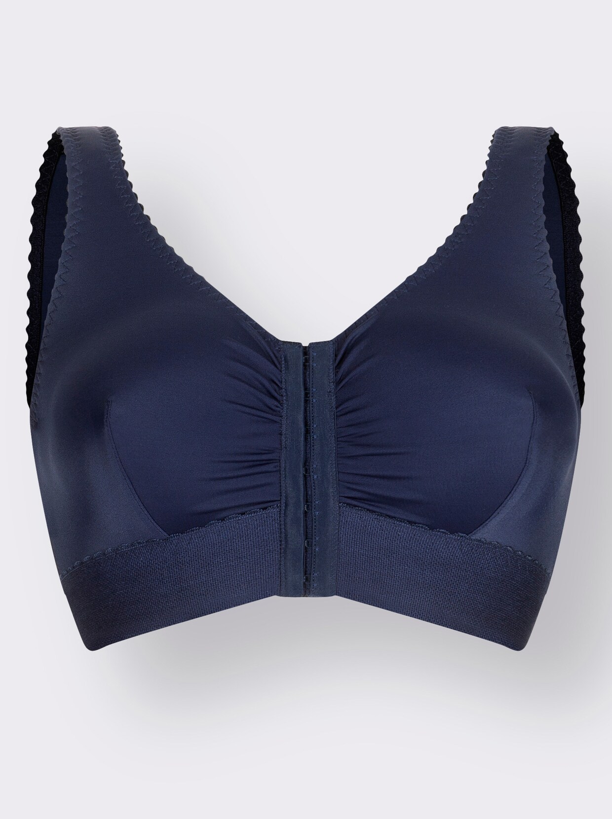 Soutien-gorge sans armatures à fermeture devant - marine