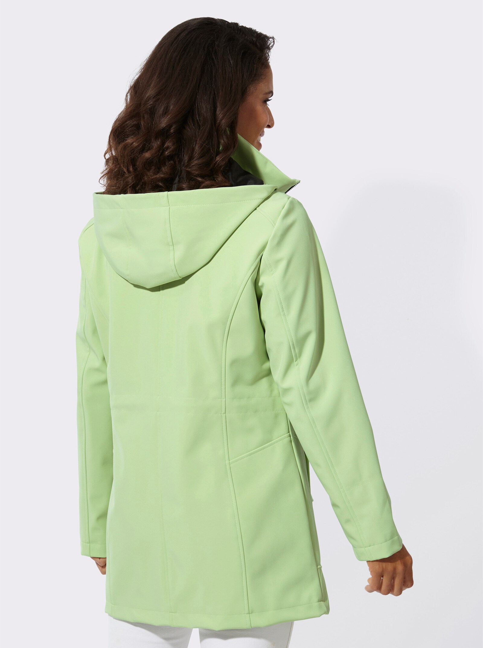  Softshelljacke mit Weitenregulierung - reseda