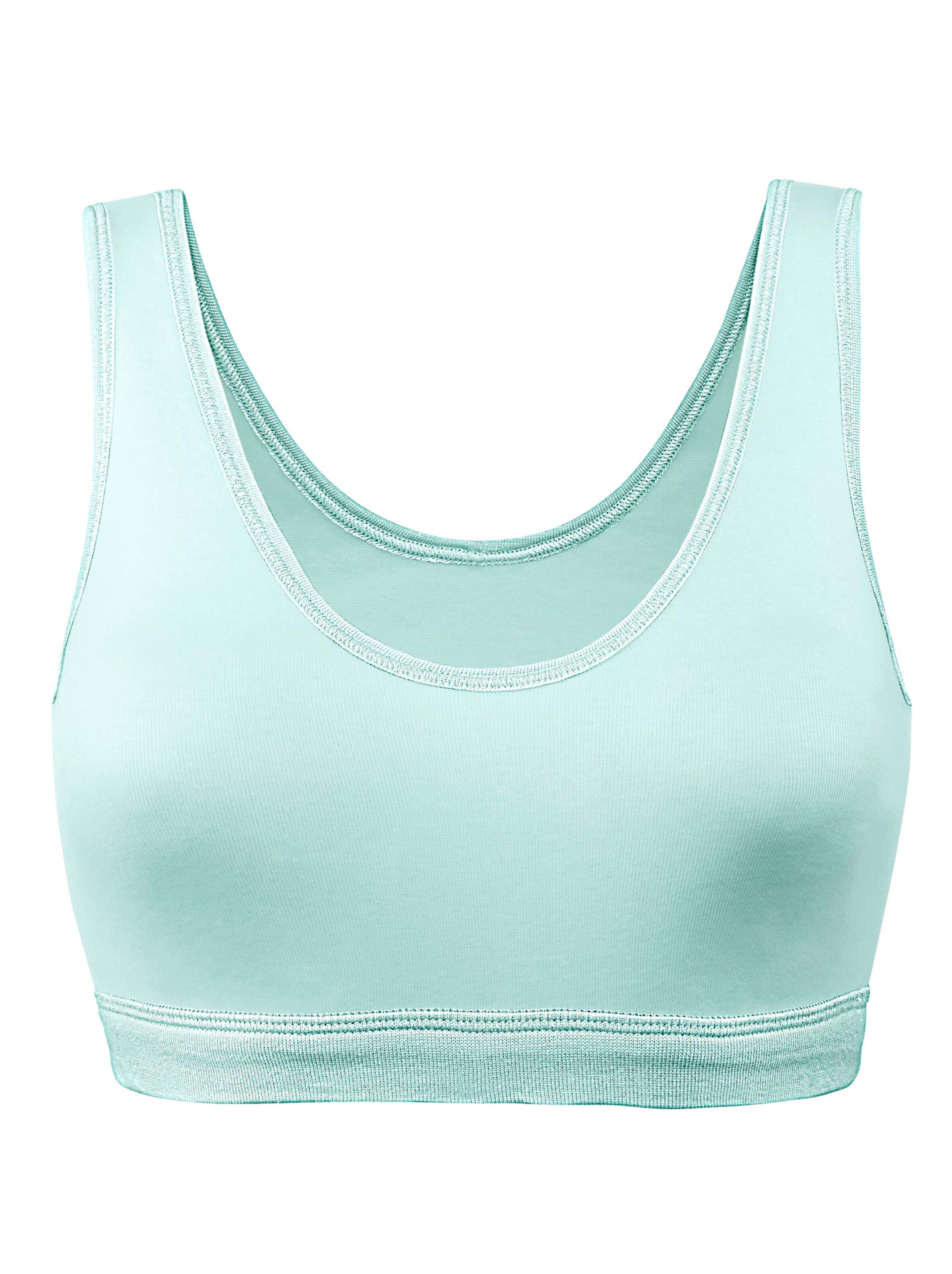 Bustier - apricot + jadegrün