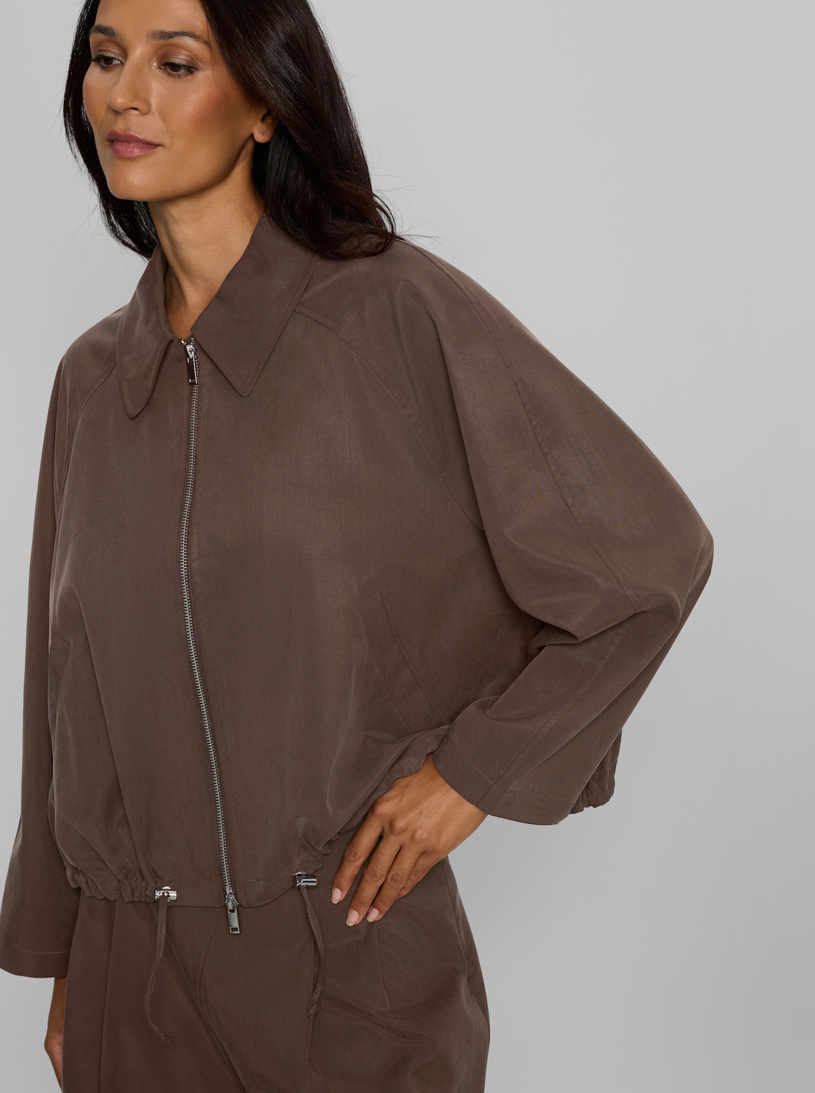 heine Hosenanzug in Twill-Qualität - schoko