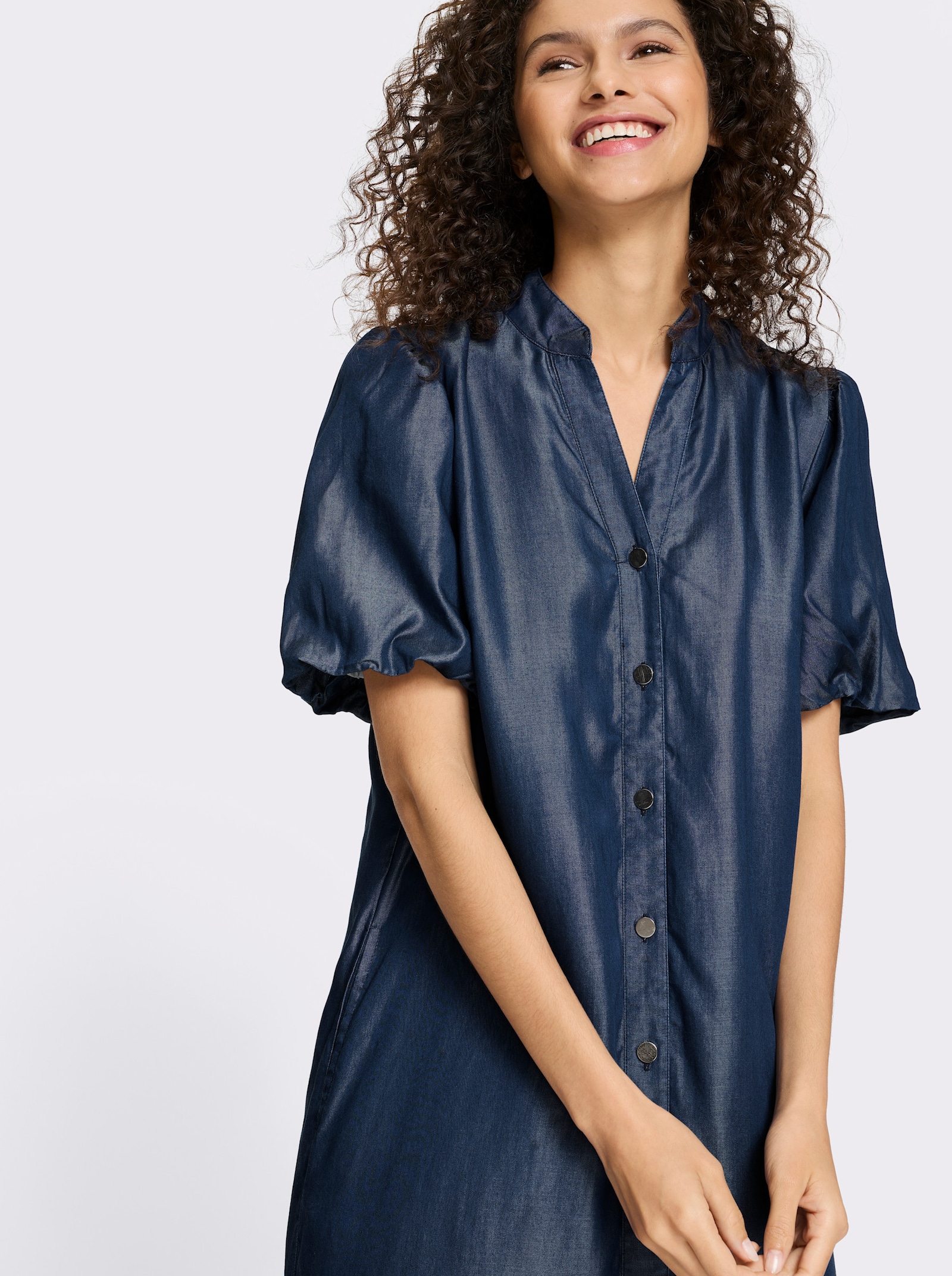 heine Blusenkleid mit Ballonärmeln - dark blue