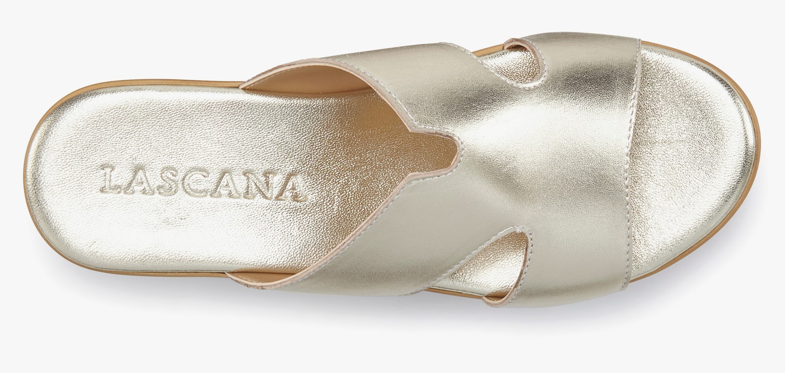 LASCANA Pantolette - goldfarben