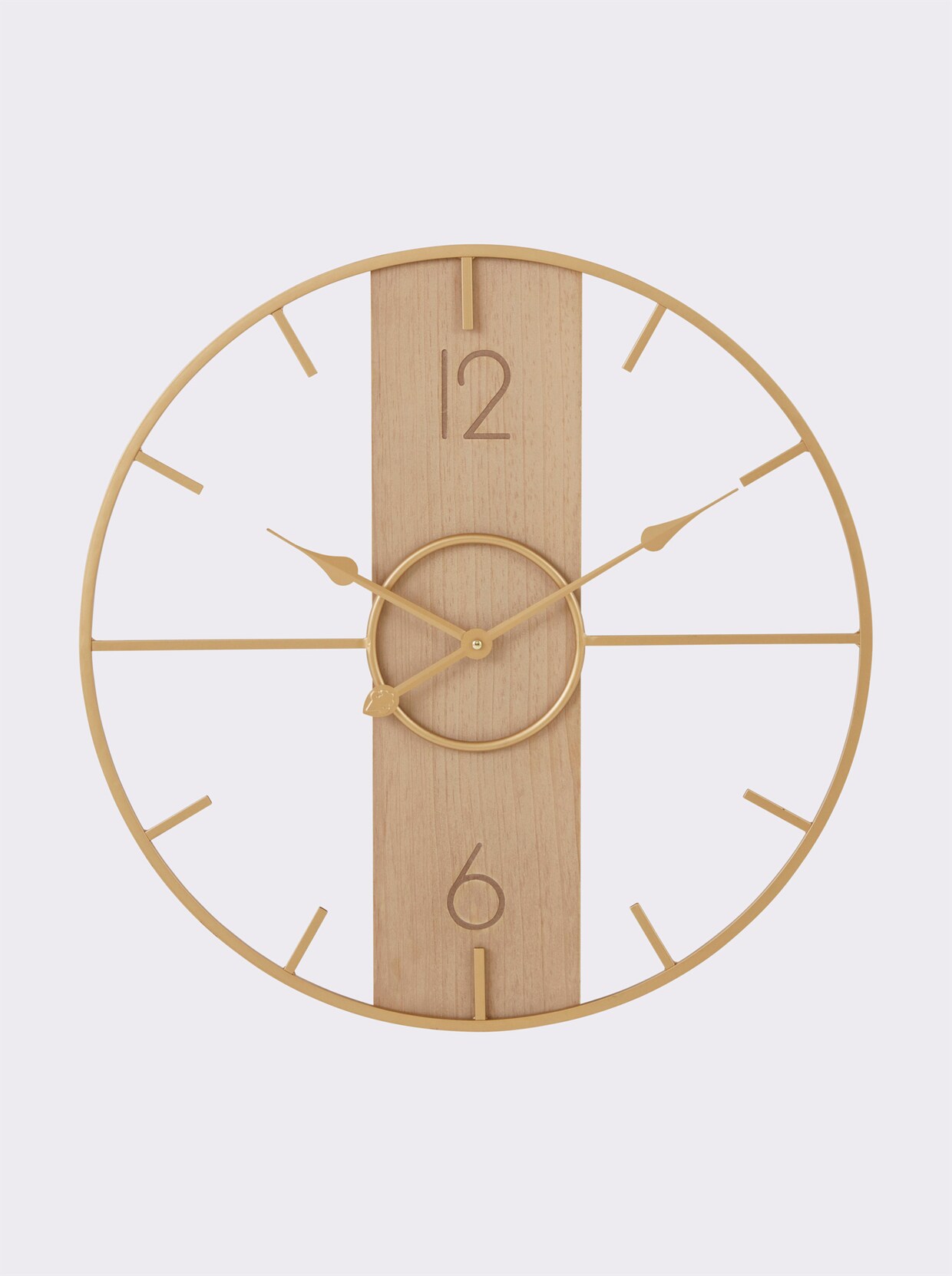 heine home Wanduhr - goldfarben