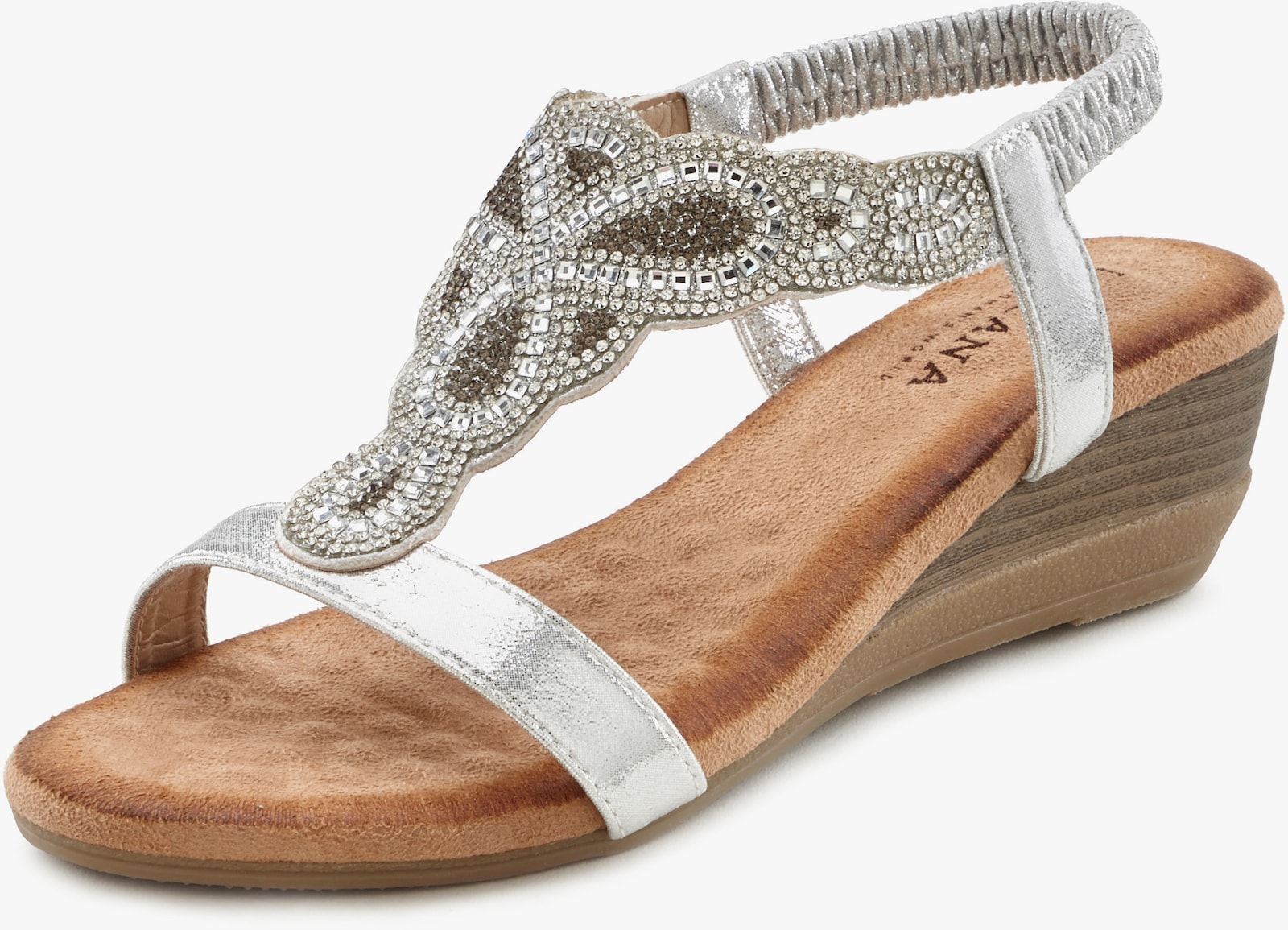 LASCANA Sandales - couleur argent