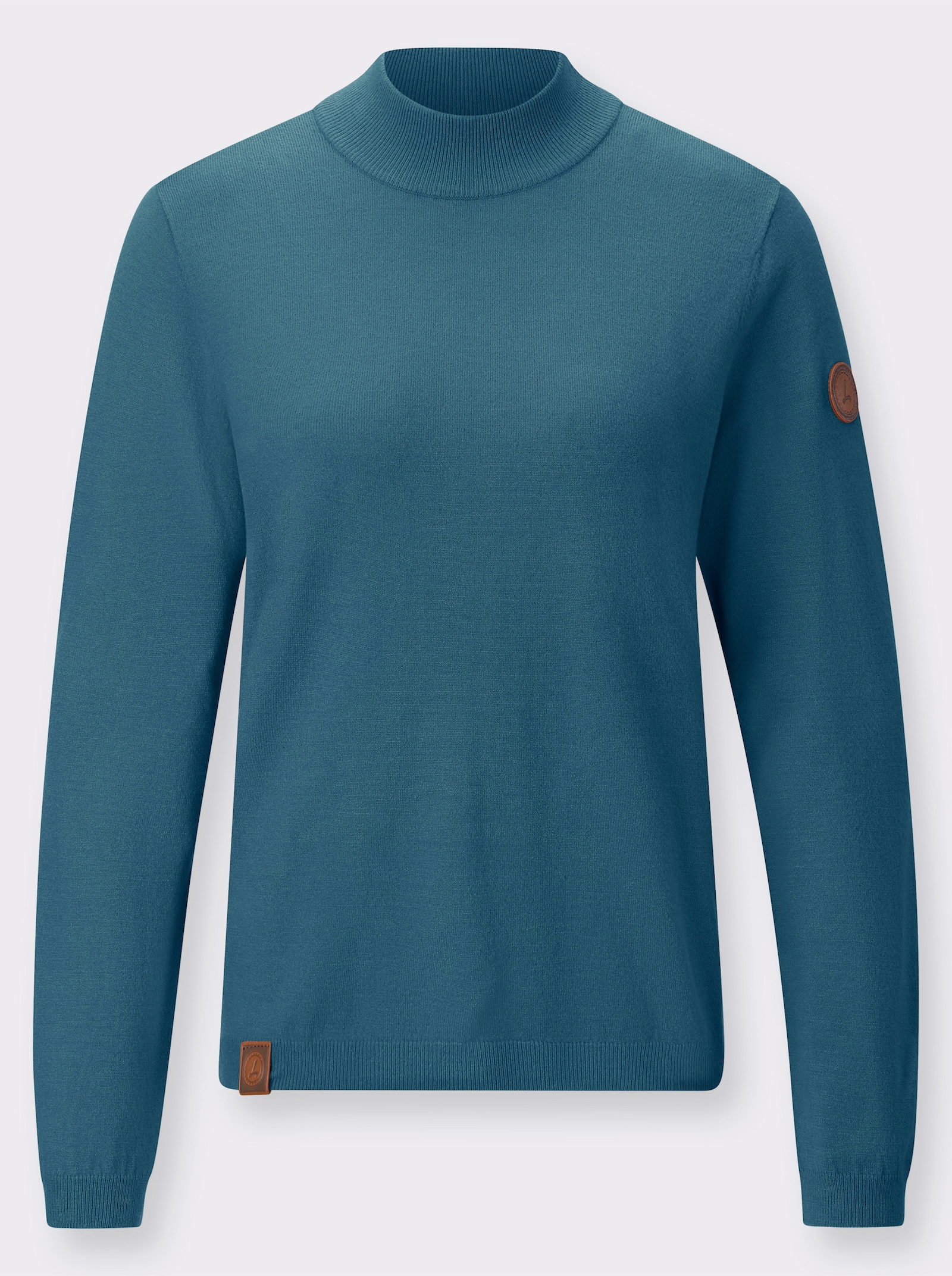 Stehkragenpullover aus Viskose-Qualität - topas