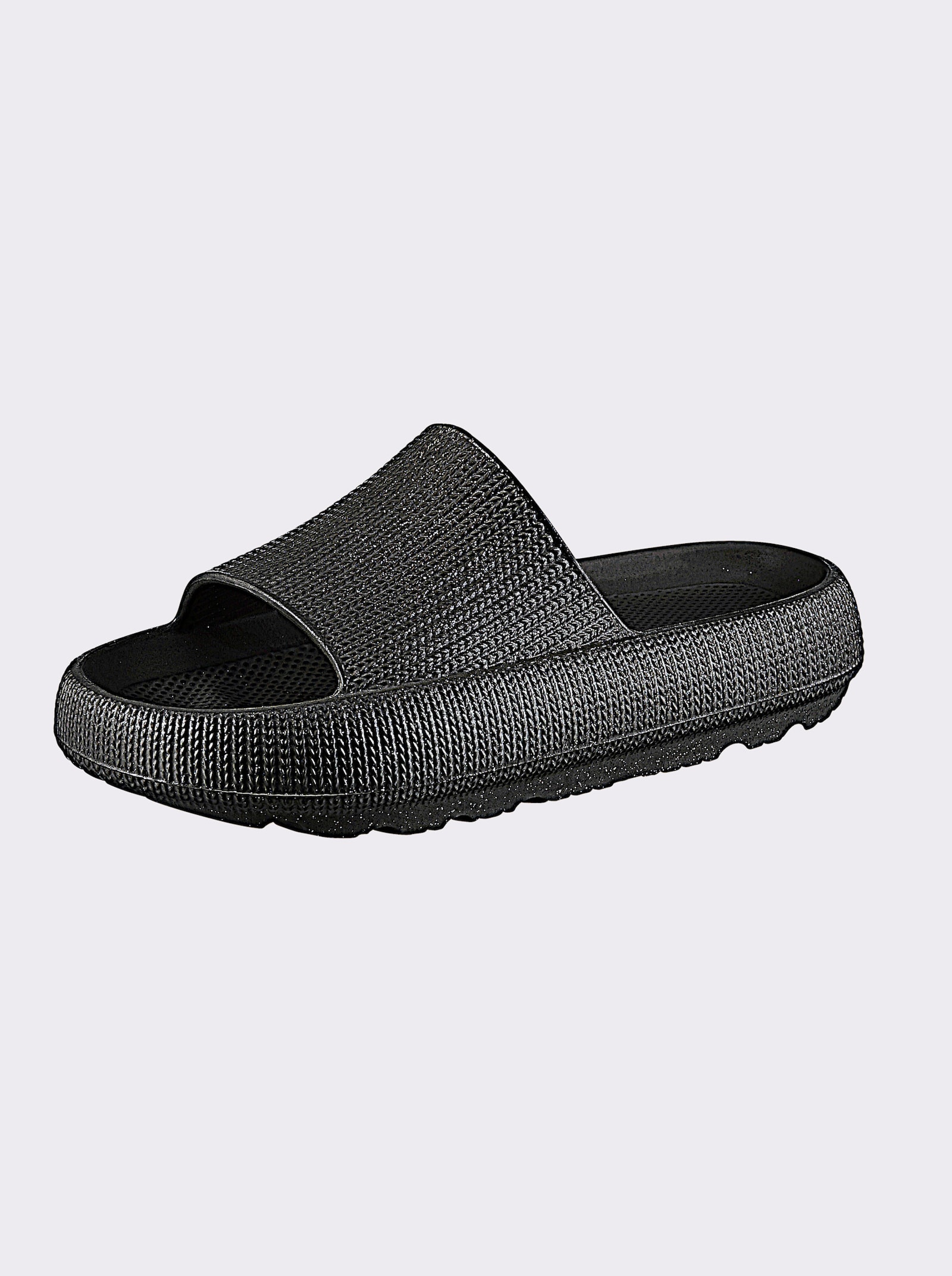 heine Mules - noir à motifs