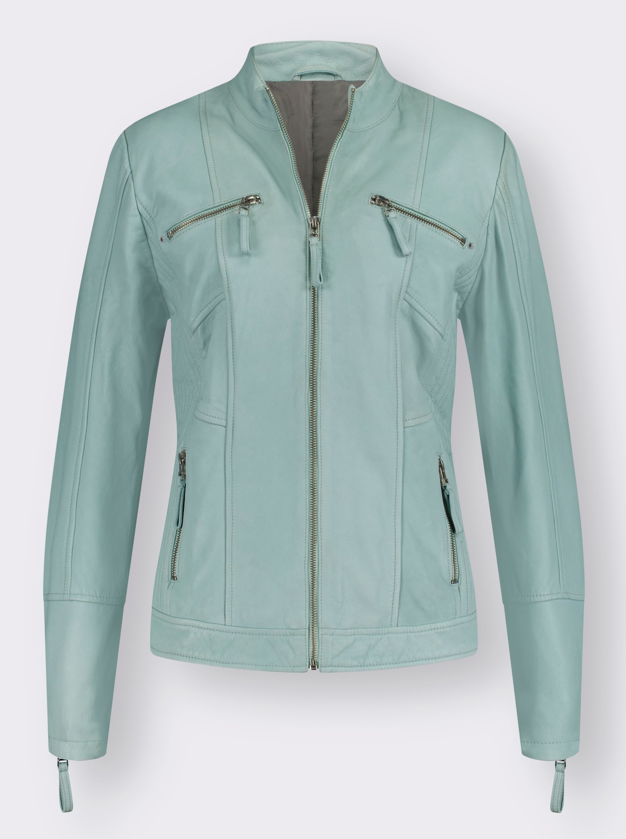 Veste en cuir - menthe