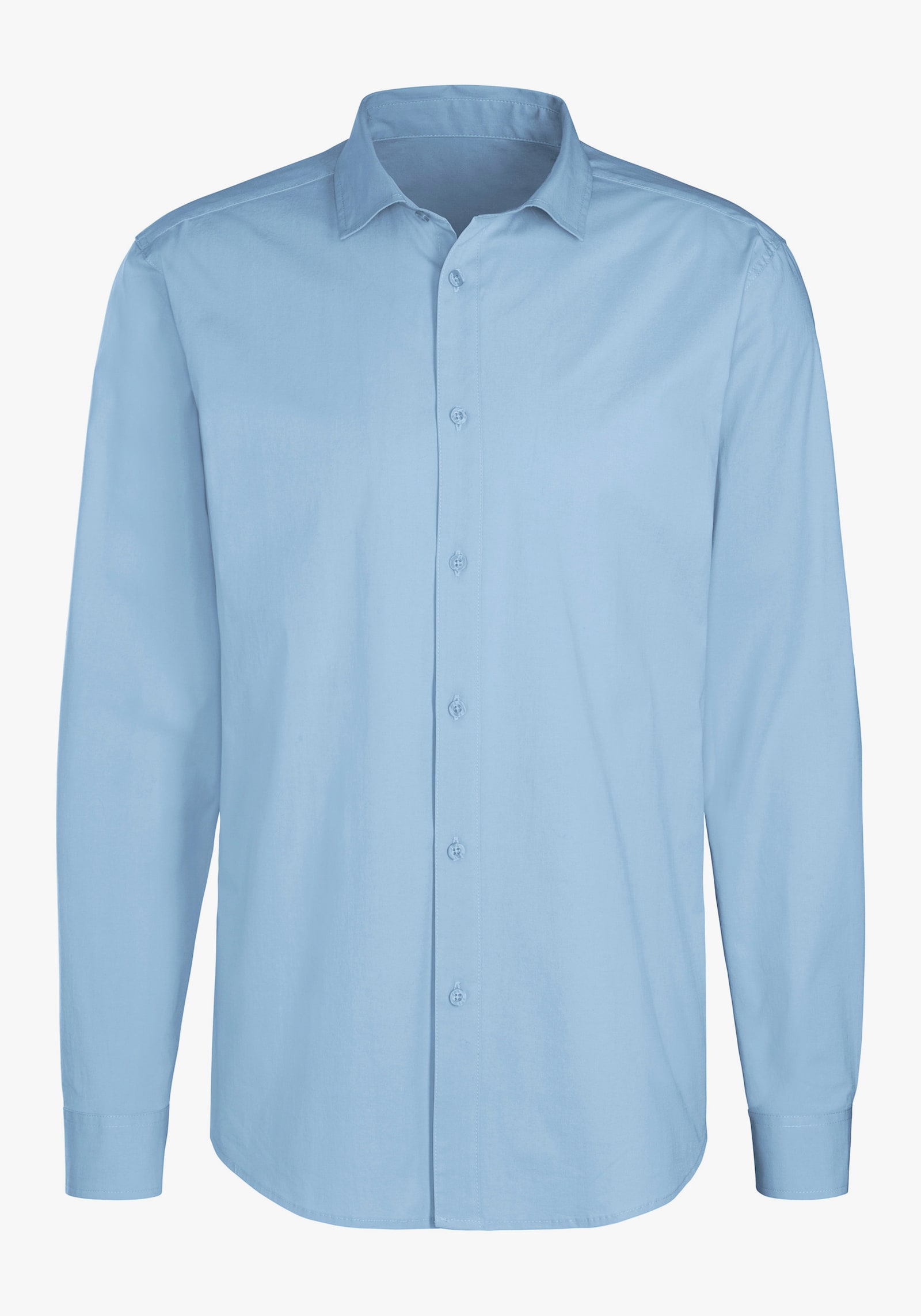 John Devin Langarmhemd - hellblau