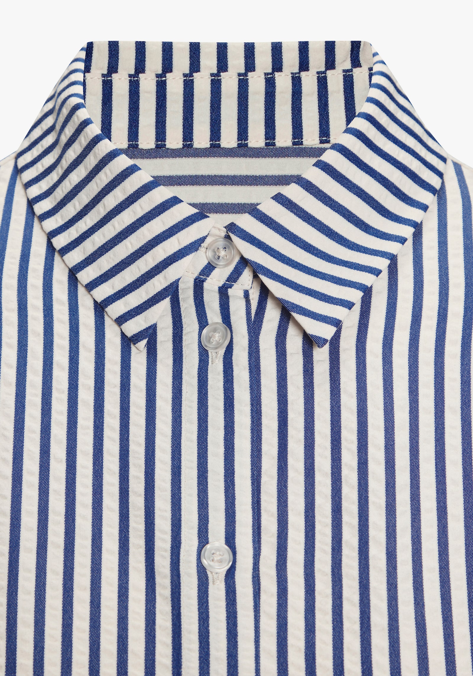 Vivance Hemdbluse - creme-blau gestreift