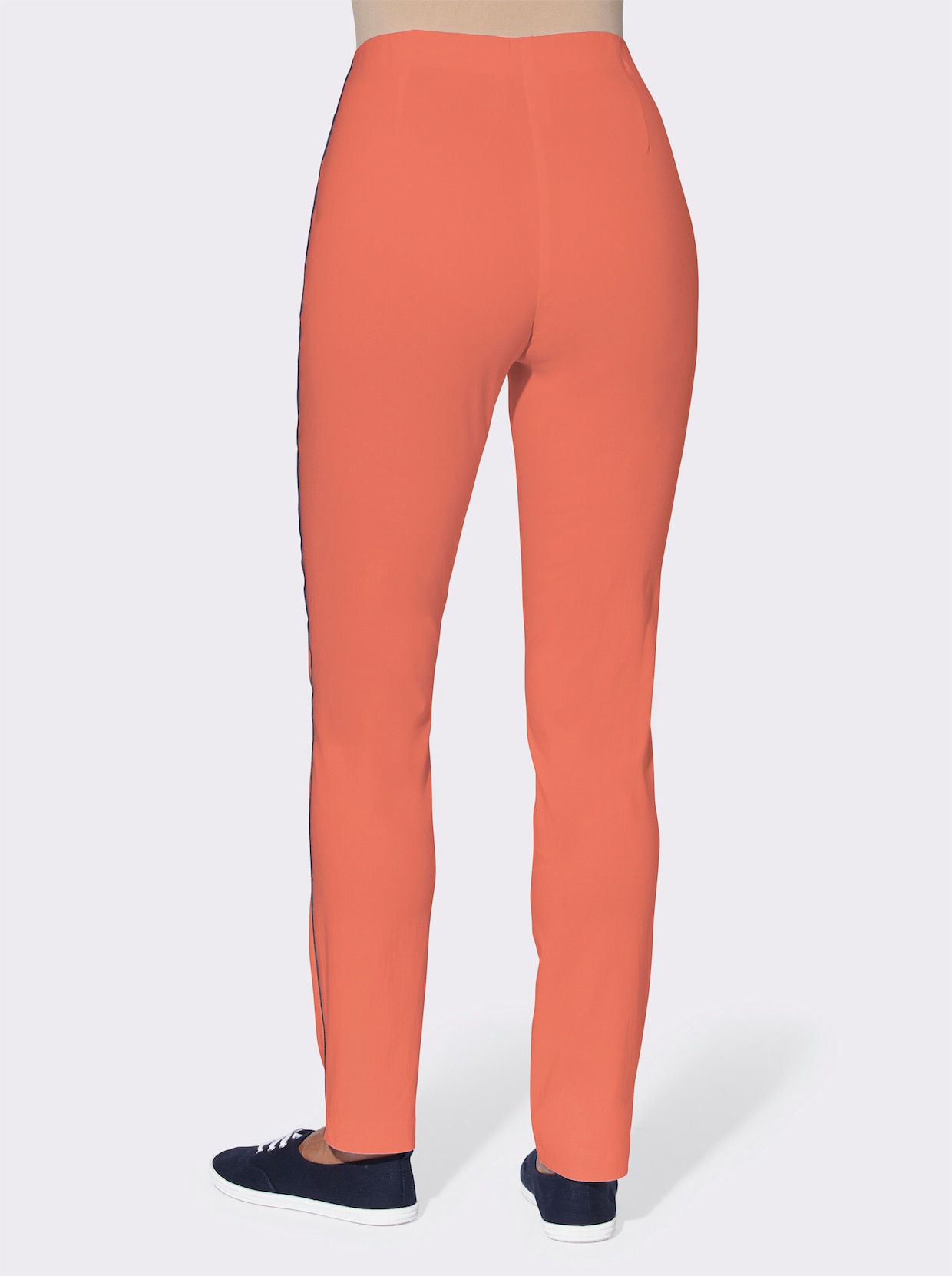 Bengalínové kalhoty - mandarinková