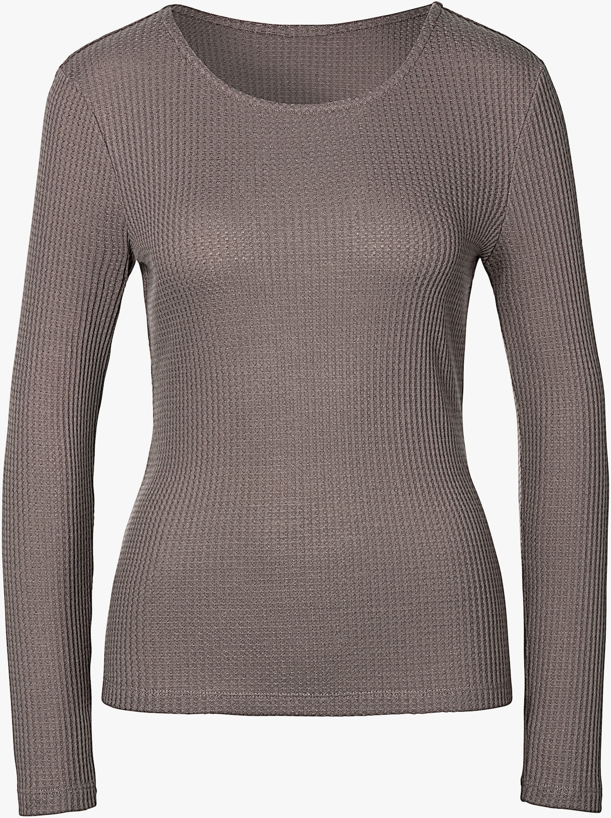 LASCANA Shirt met lange mouwen - mauve, taupe