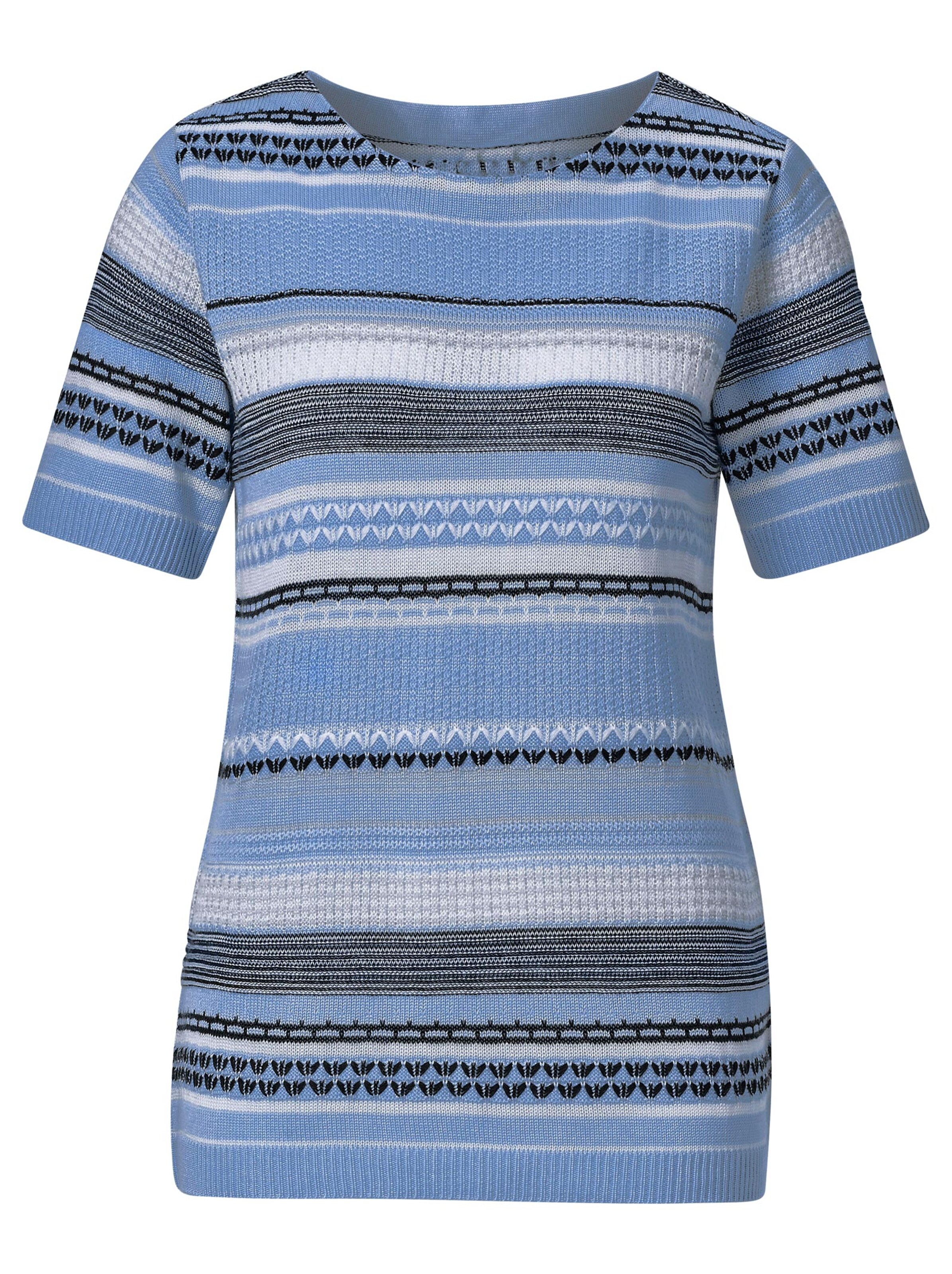 Collection L Pullover - bleu-gemustert