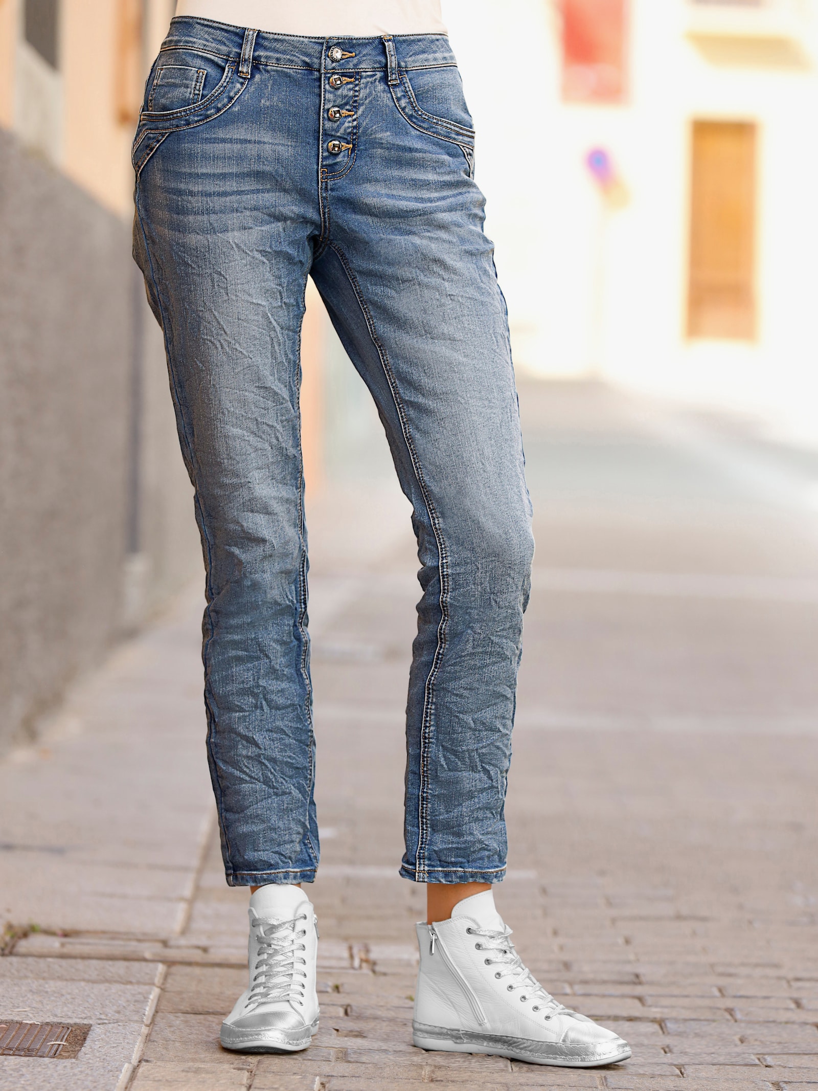 heine jeans - blue-bleached