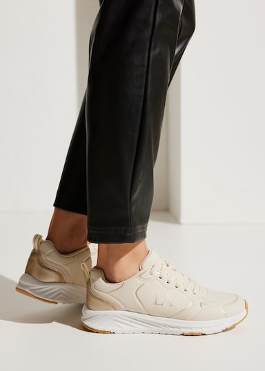 LASCANA Sneaker - beige/goldfarben