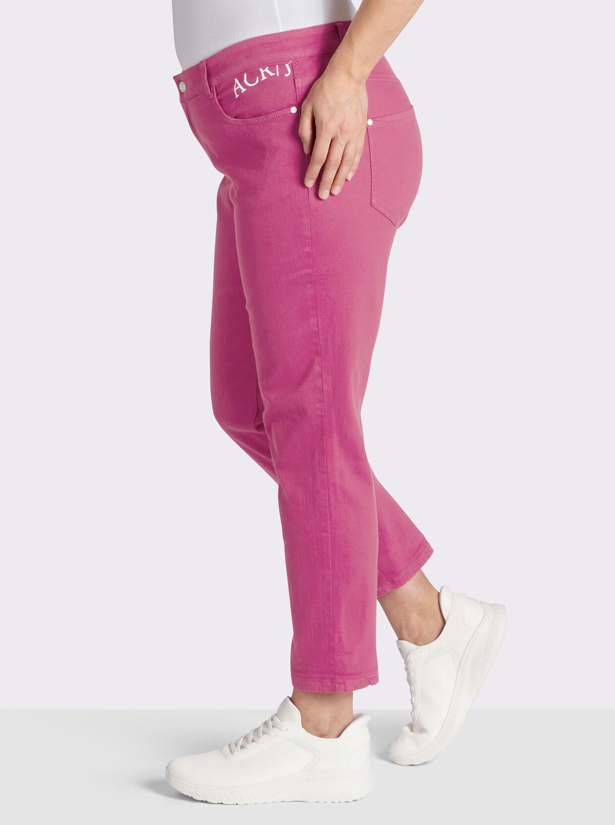 Ascari 5-Pocket-Jeans mit Push-up-Effekt - fuchsia