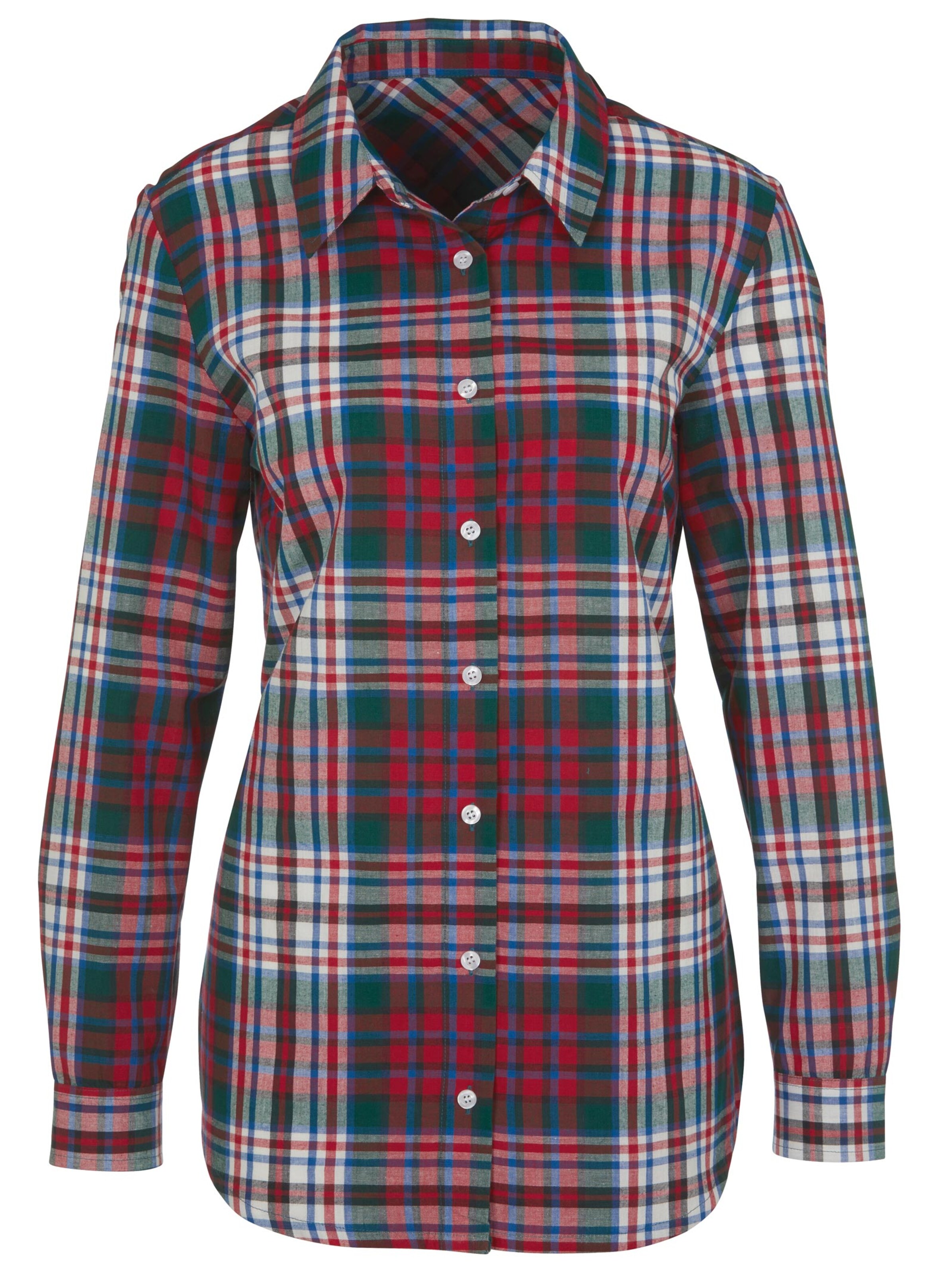Bluse - rot-kariert