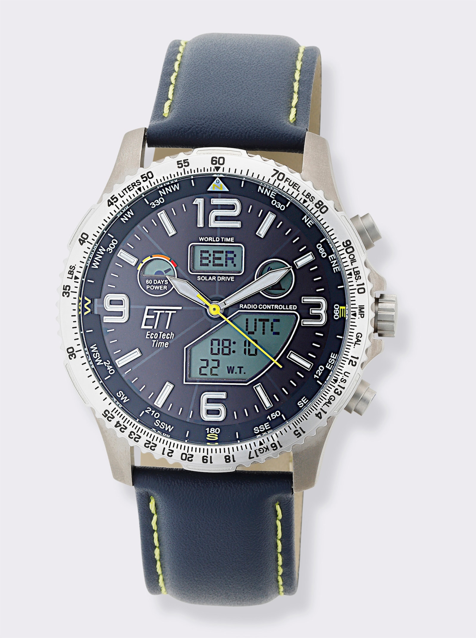 Herren-Funk-Solar-Chronograph - blau