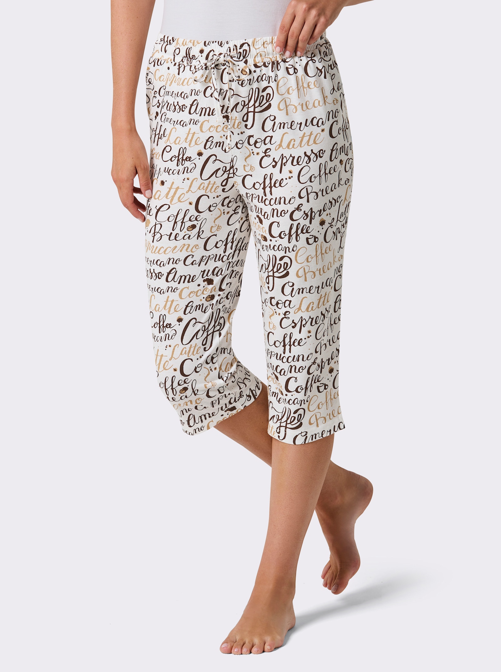 wäschepur Corsaire - écru-chocolat imprimé