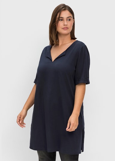 sheego Longshirt - nachtblau