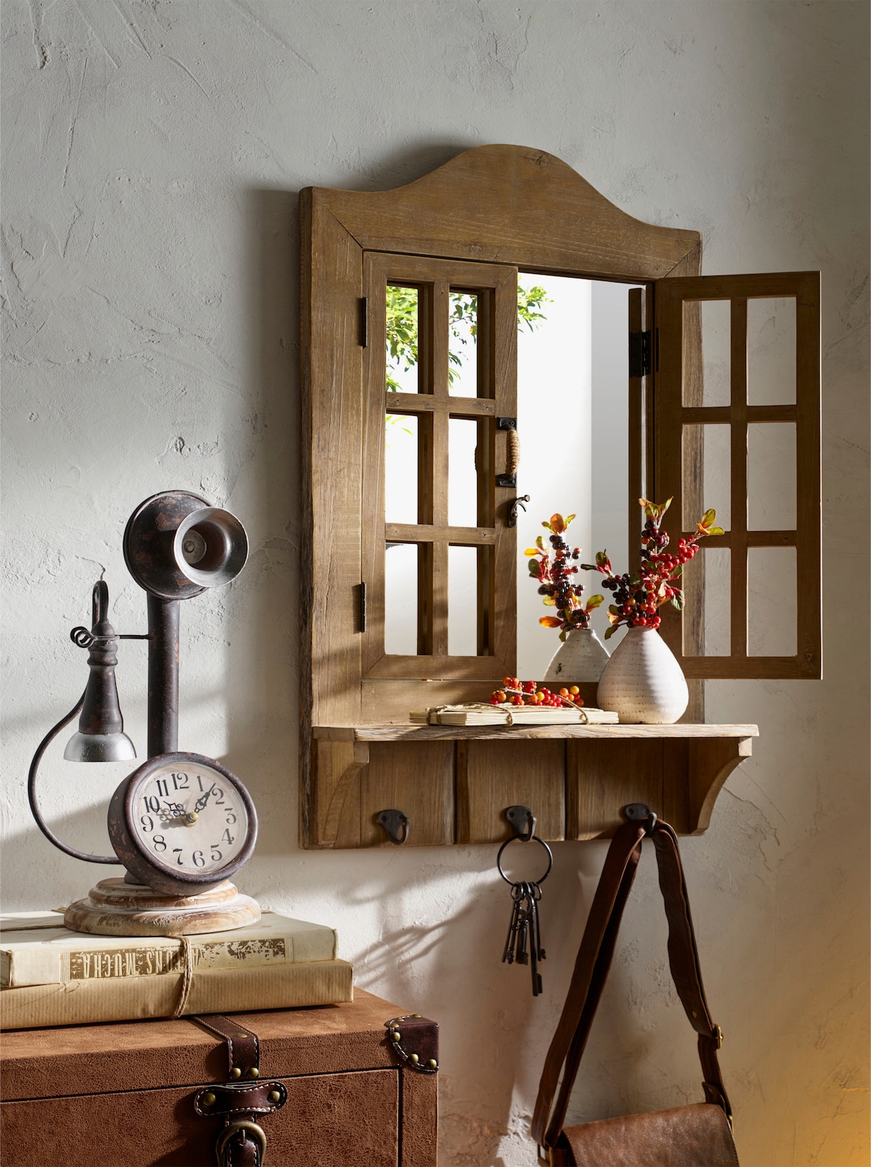 heine home Spiegelfenster - natur-braun